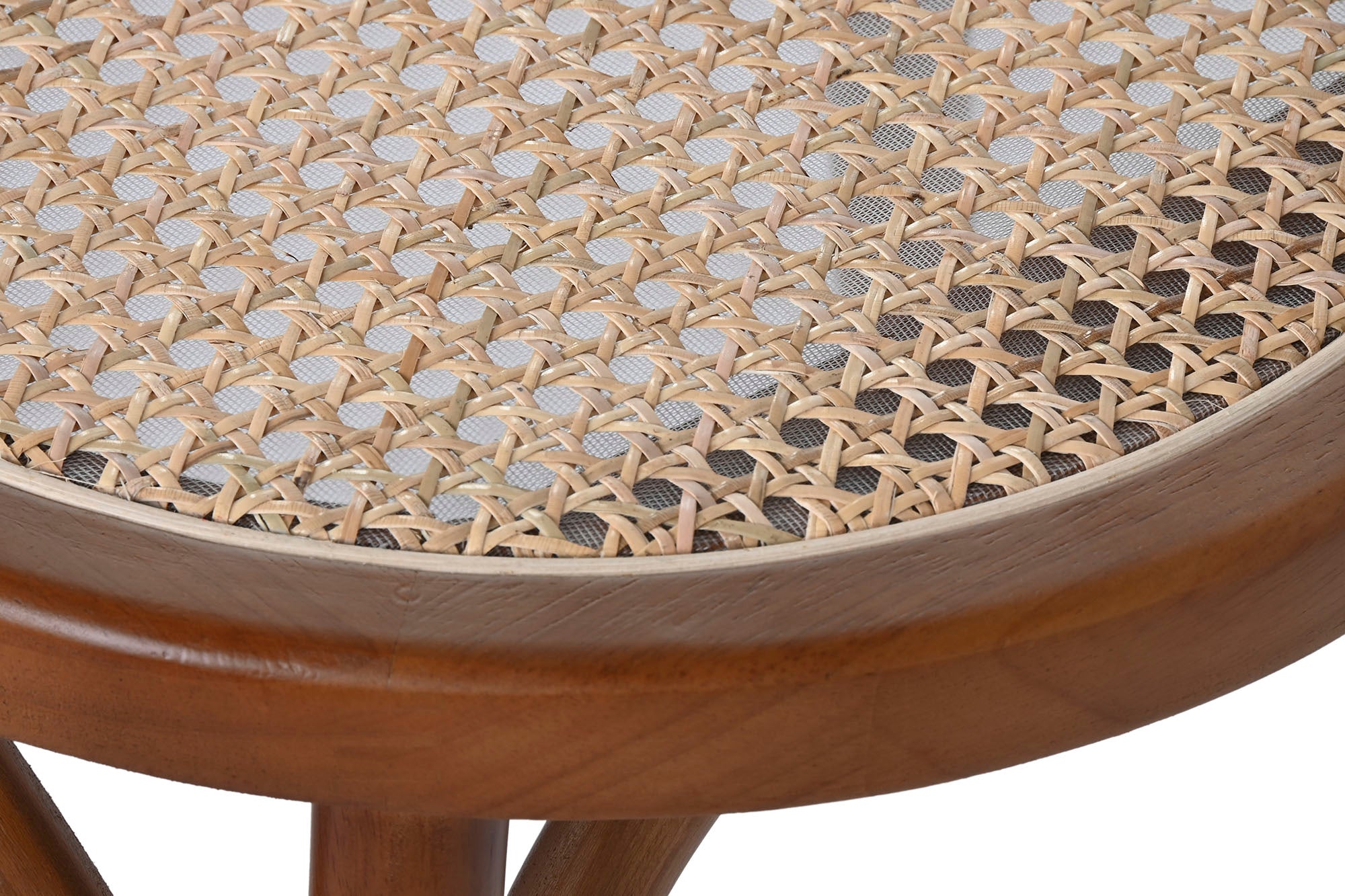 Cadeira de borracha rattan 42x48x91 marrom