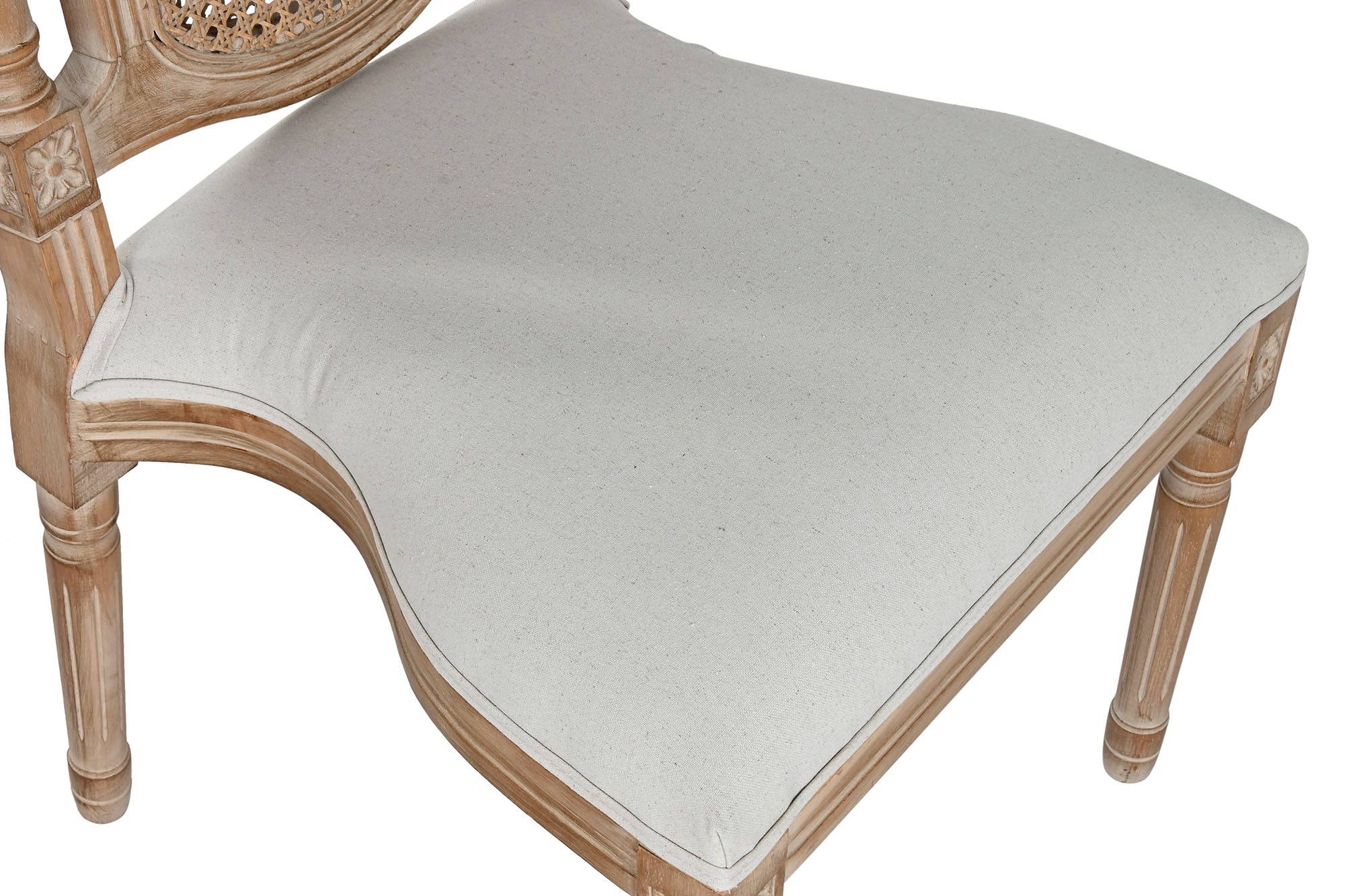 Cadeira de borracha rattan 53x50x100 natural