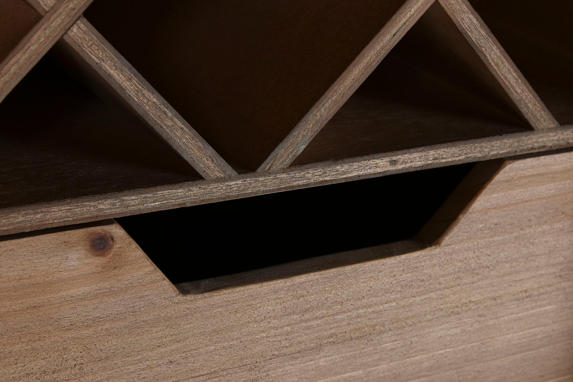 Botellero Metal Mdf 76,5X41X157,5 Container Gris