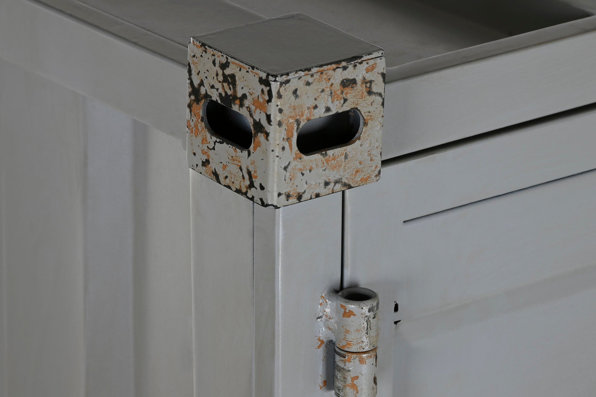 Botellero Metal Mdf 76,5X41X157,5 Container Gris