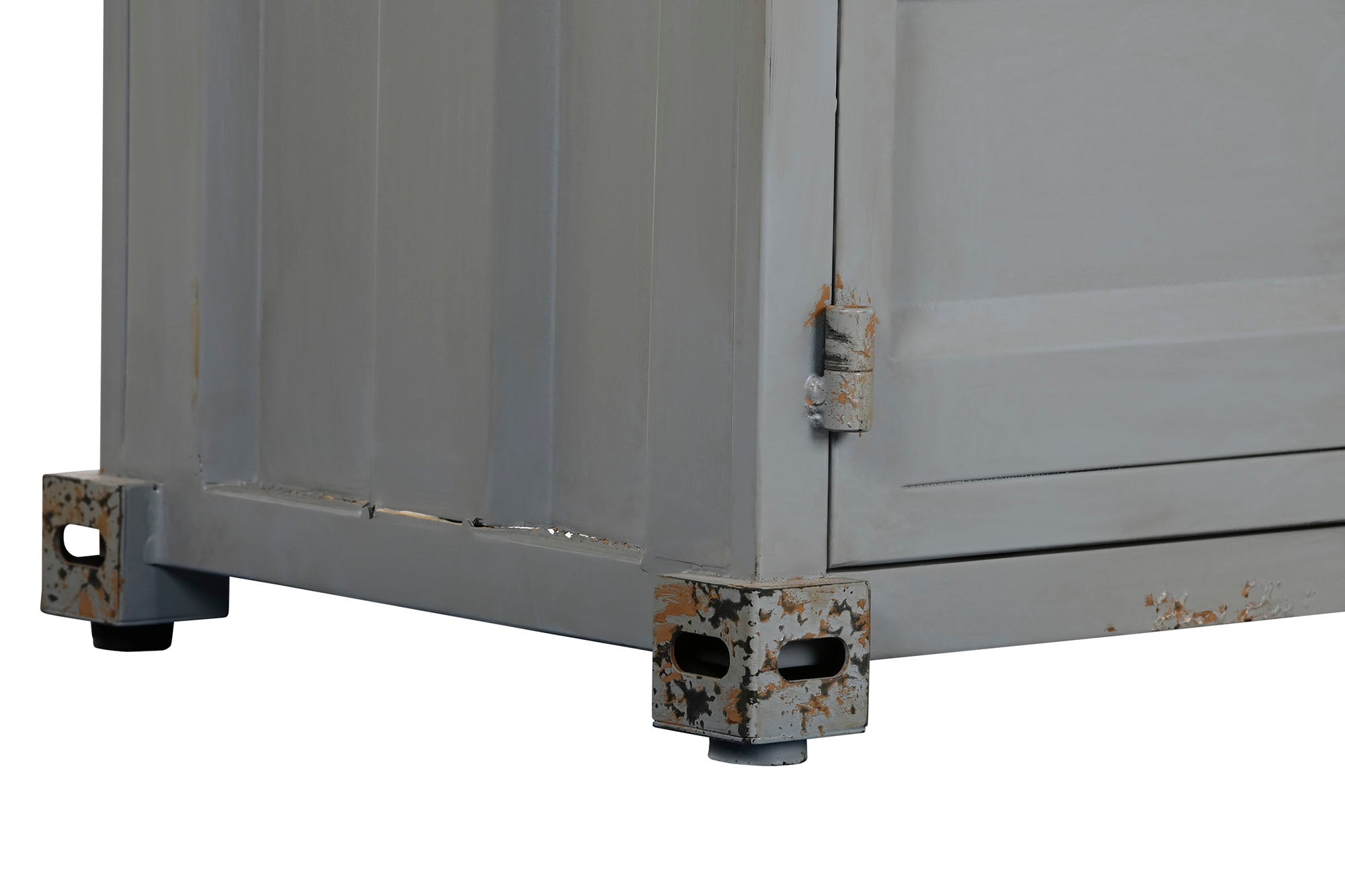 Botellero Metal Mdf 76,5X41X157,5 Container Gris