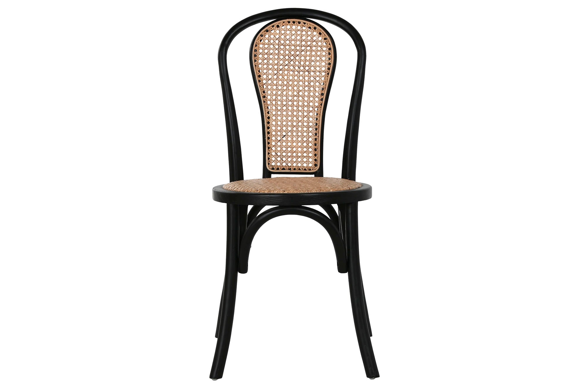 Silla Olmo Ratan 40X42,5X89 Negro