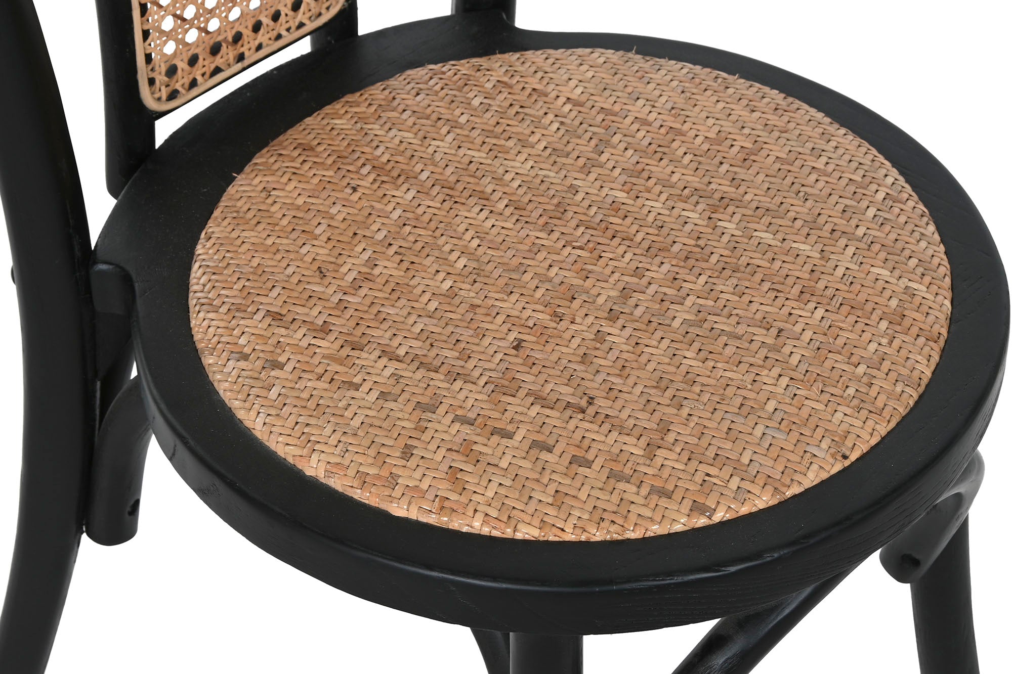 Elm Rattan Chair 40X42.5X89 Black