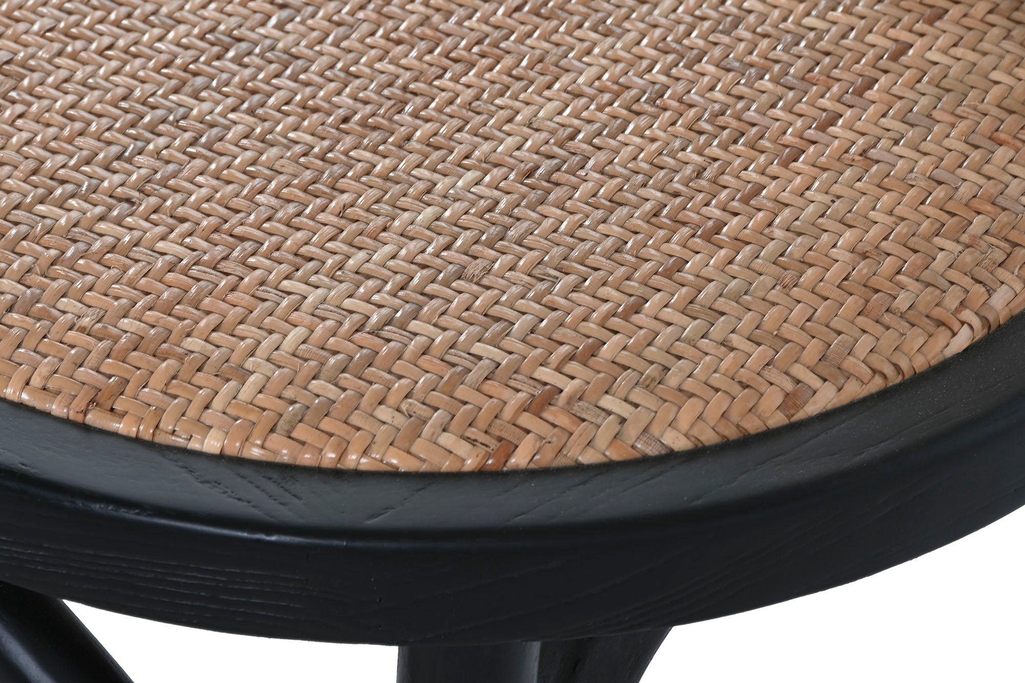 Elm Rattan Chair 40X42.5X89 Black