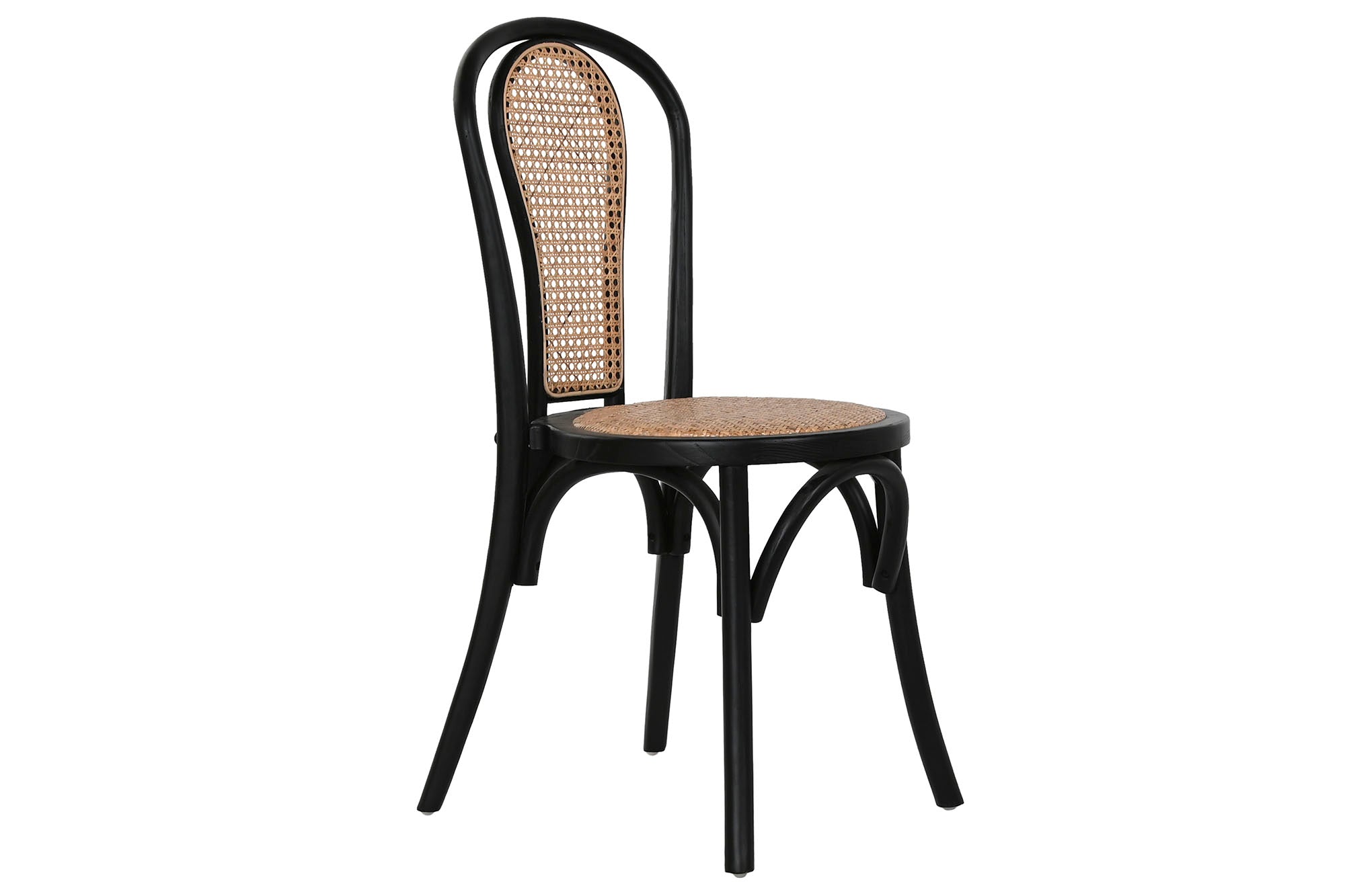 Silla Olmo Ratan 40X42,5X89 Negro