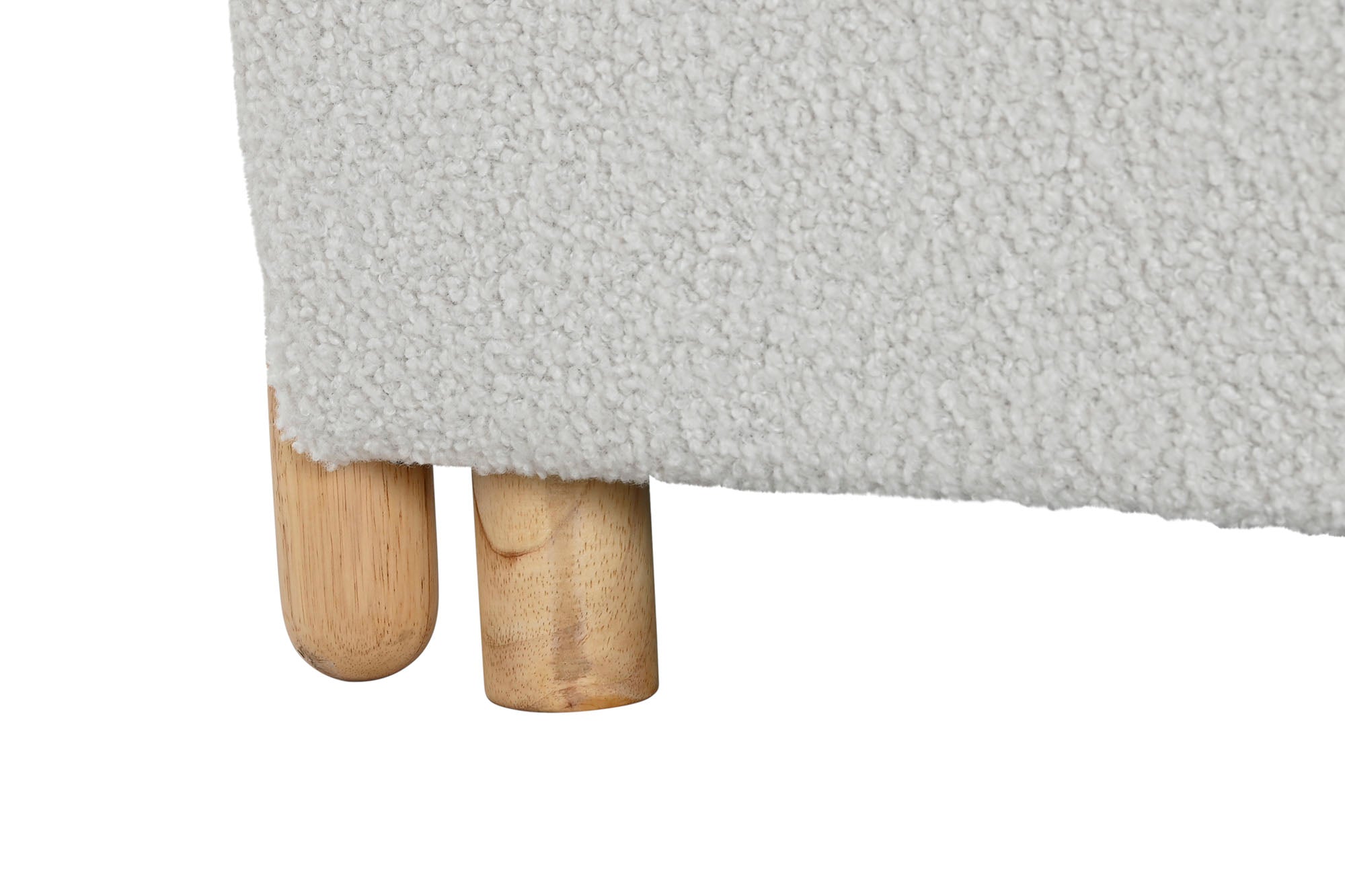 Poltrona de madeira de poliéster 81x78x82 laço branco