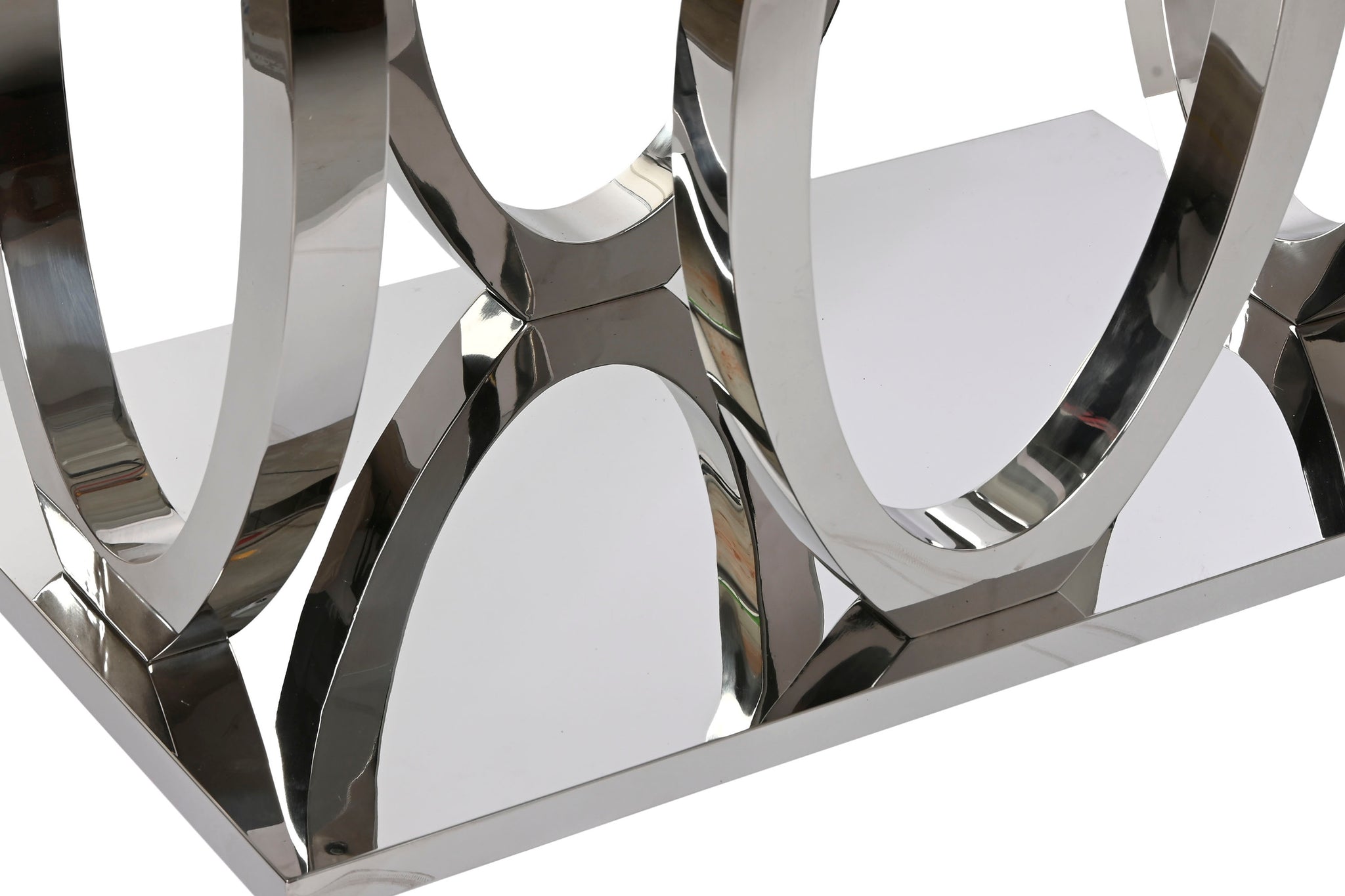 Mesa Comedor Acero Cristal Templado 160X90X76