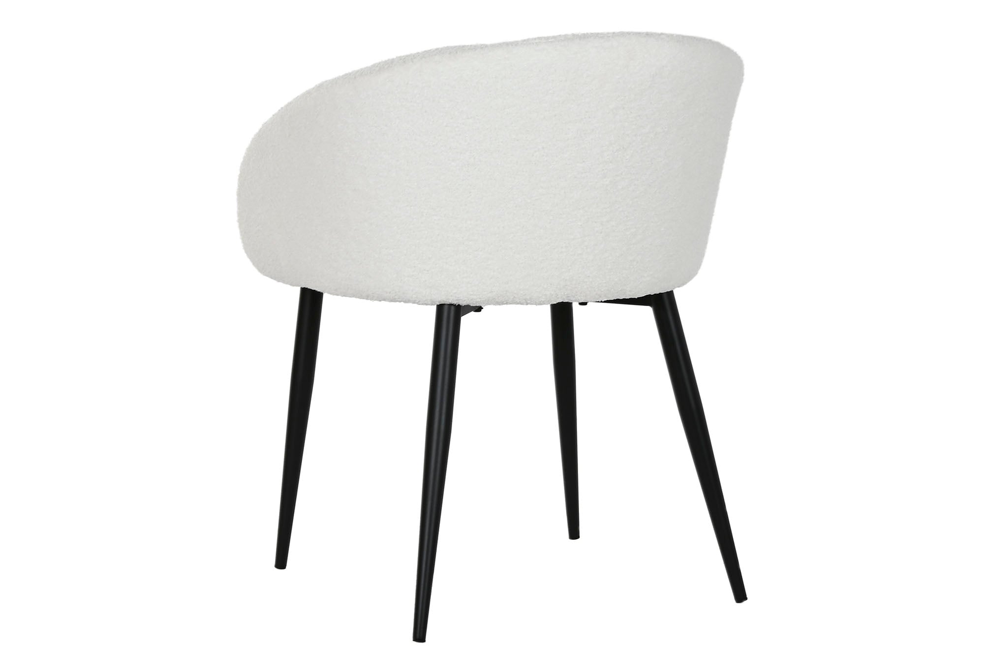 Cadeira de metal de poliéster 60x60x70 Teddy White