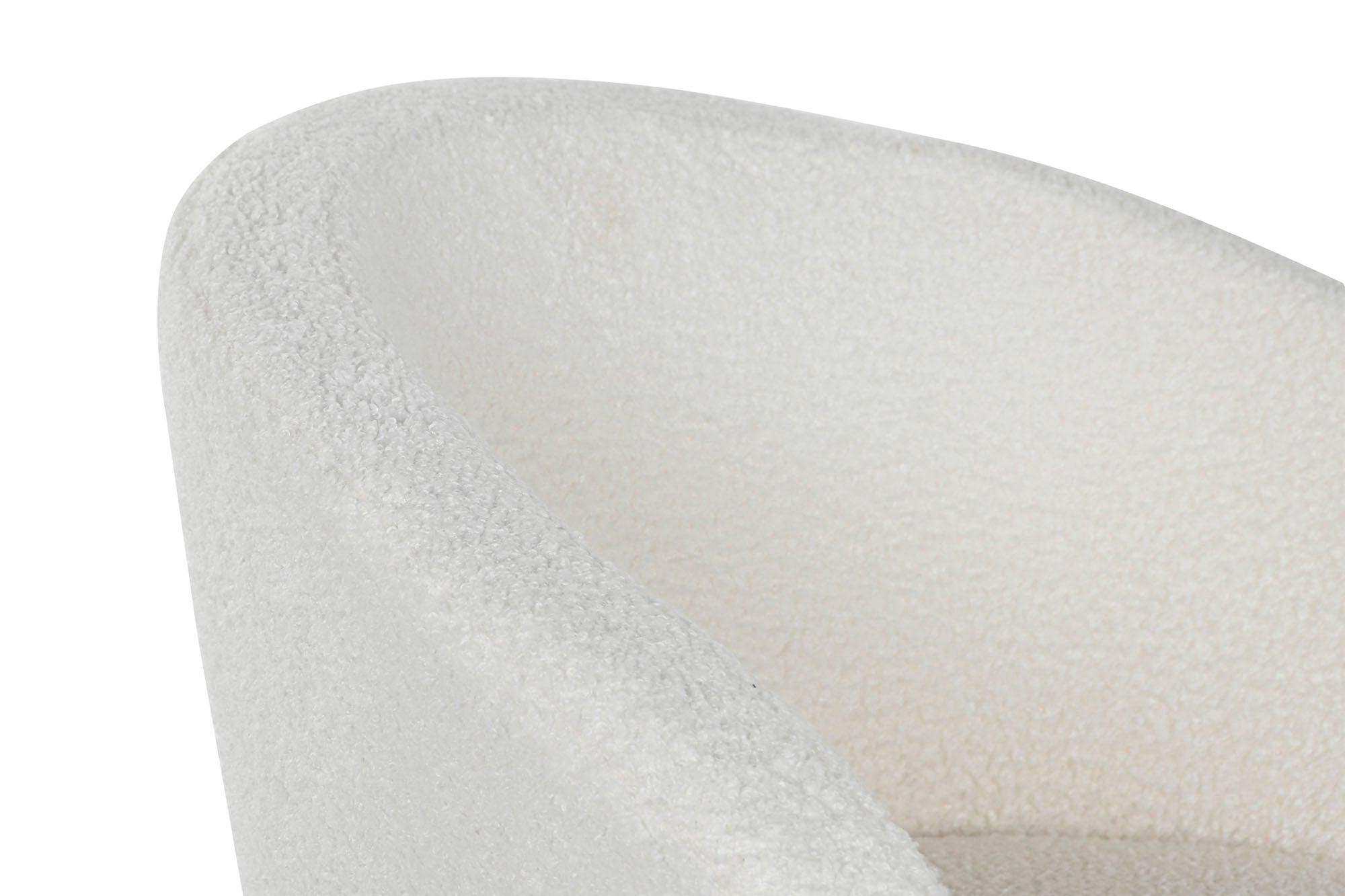 Cadeira de metal de poliéster 60x60x70 Teddy White