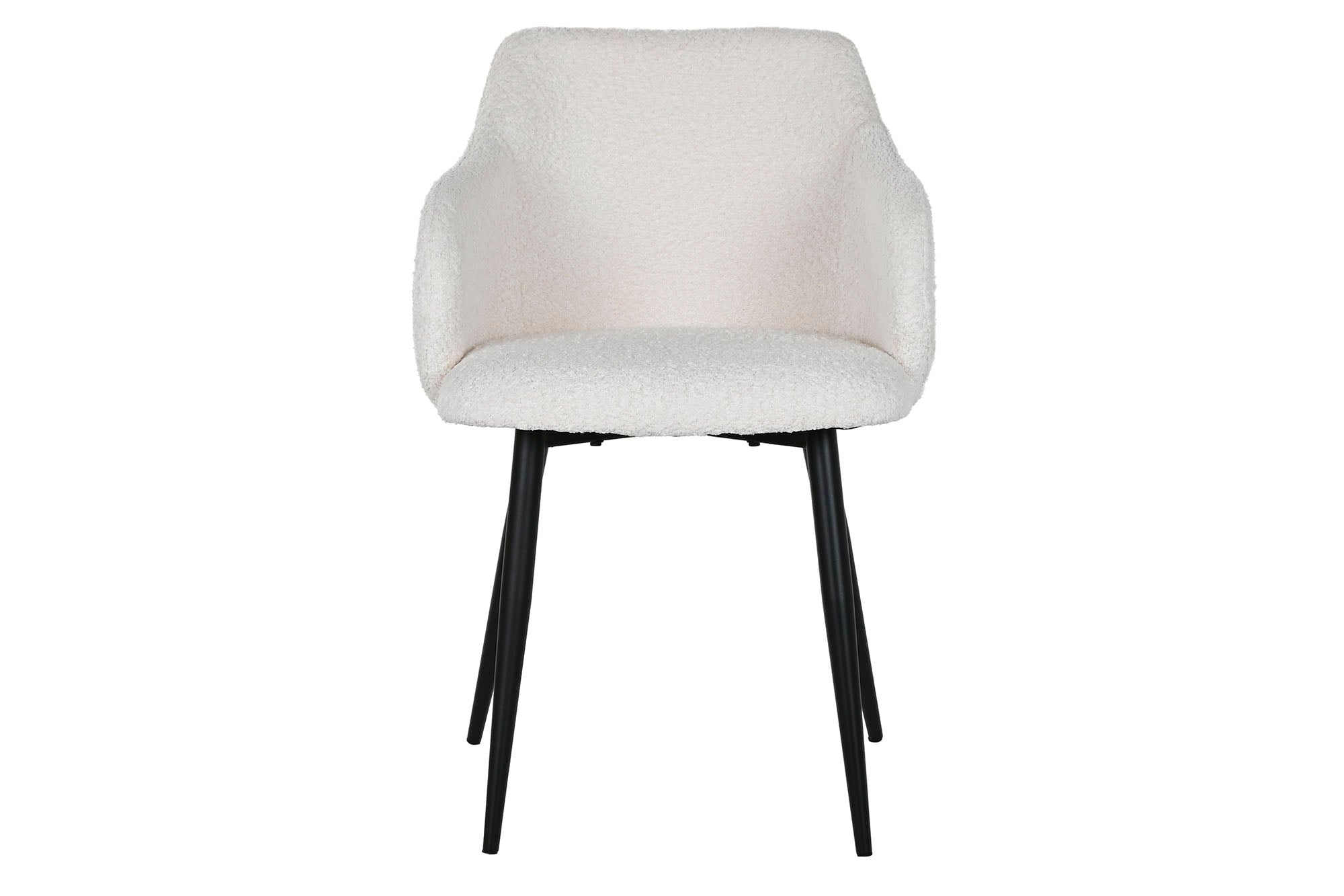Polyester Metal Chair 50X55X88 Teddy White