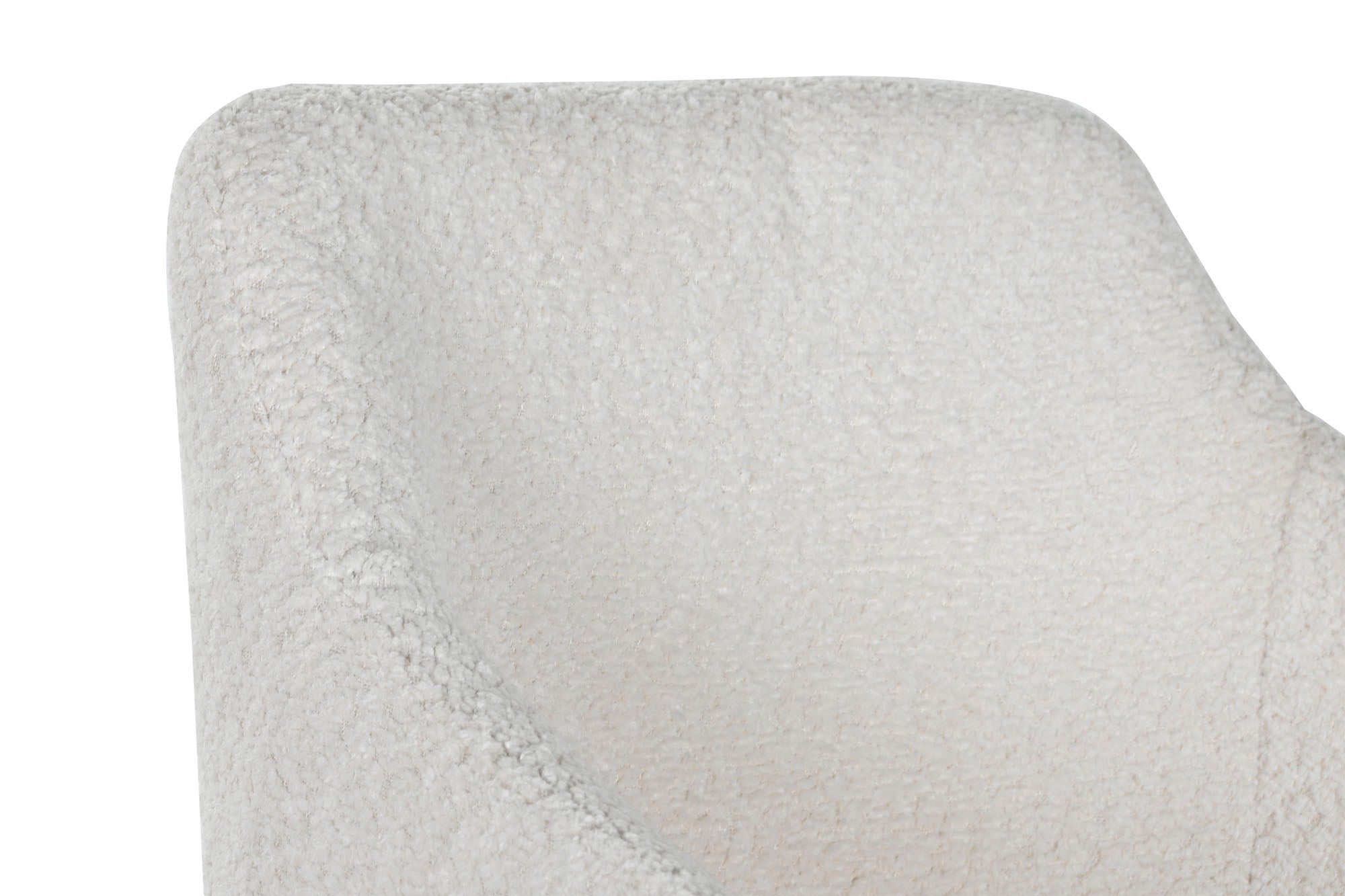 Polyester Metal Chair 50X55X88 Teddy White