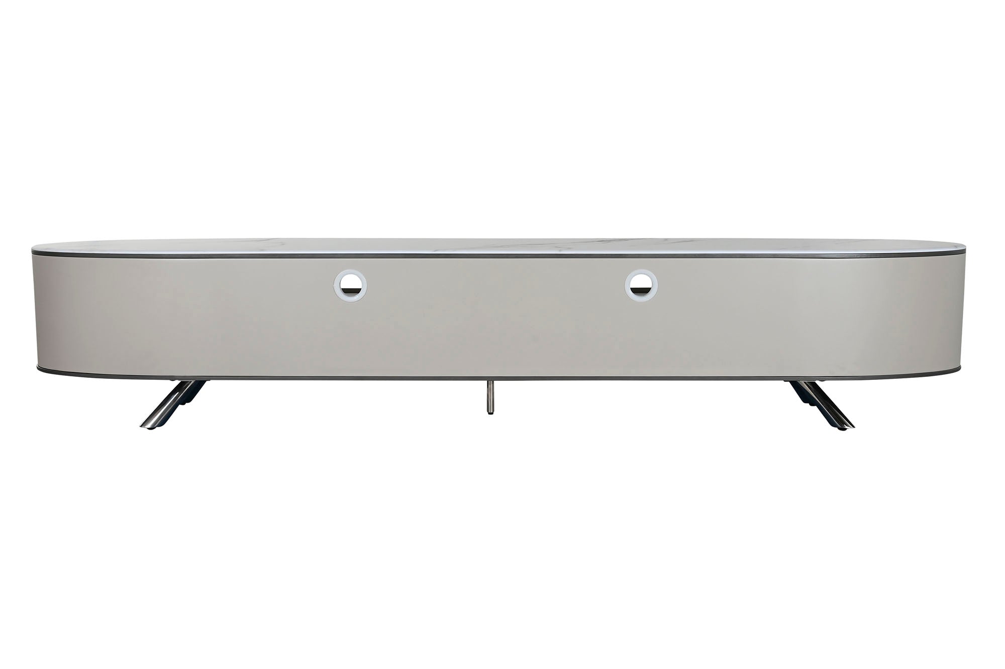 Mueble Tv Marmol Acero 220X42X41,5 Beige