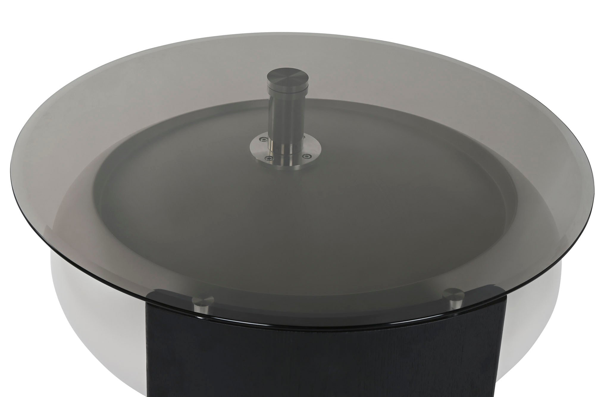 Mesa Centro Cristal Mdf 85X120X37 Negro