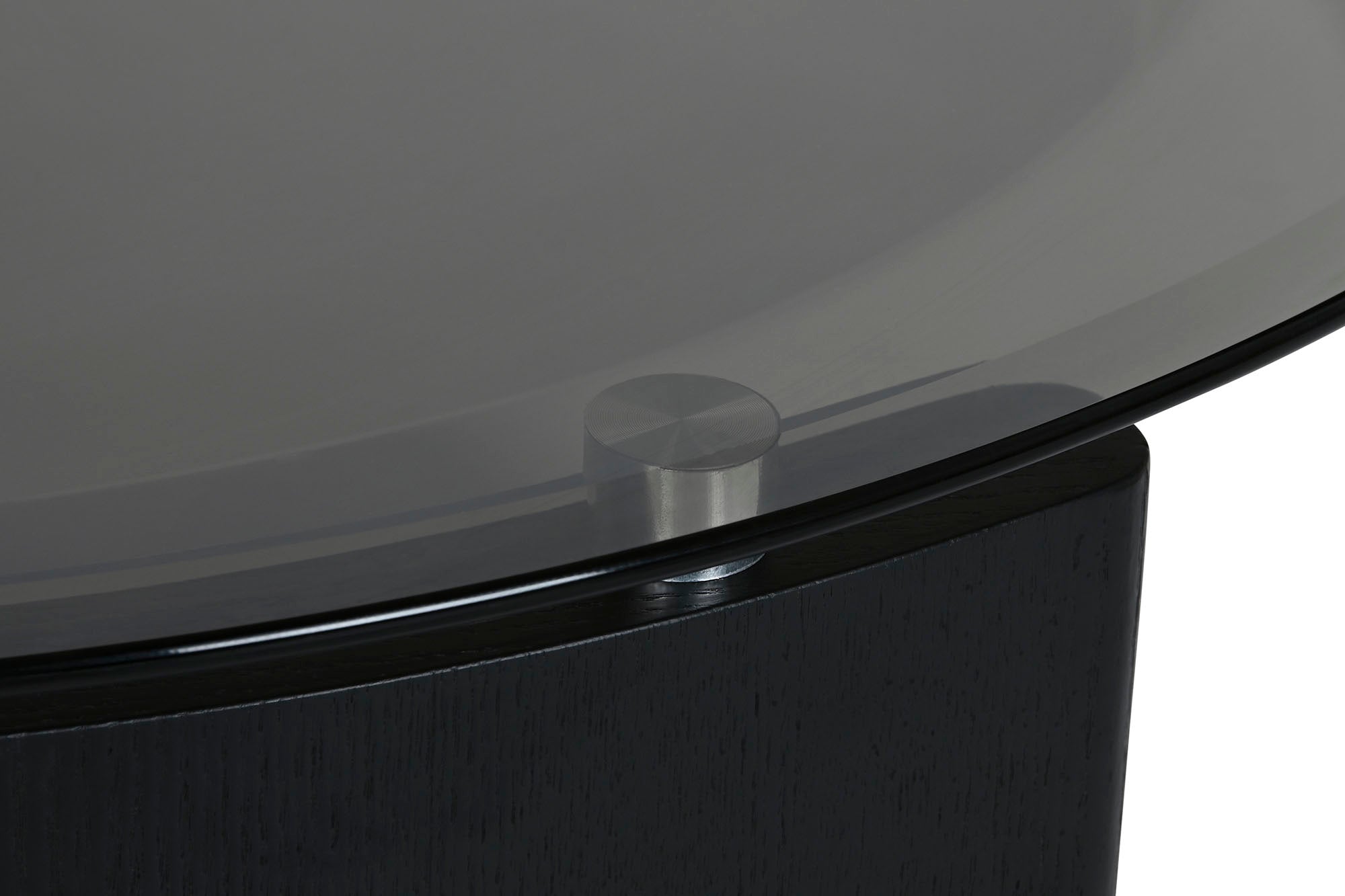 Mesa Centro Cristal Mdf 85X120X37 Negro