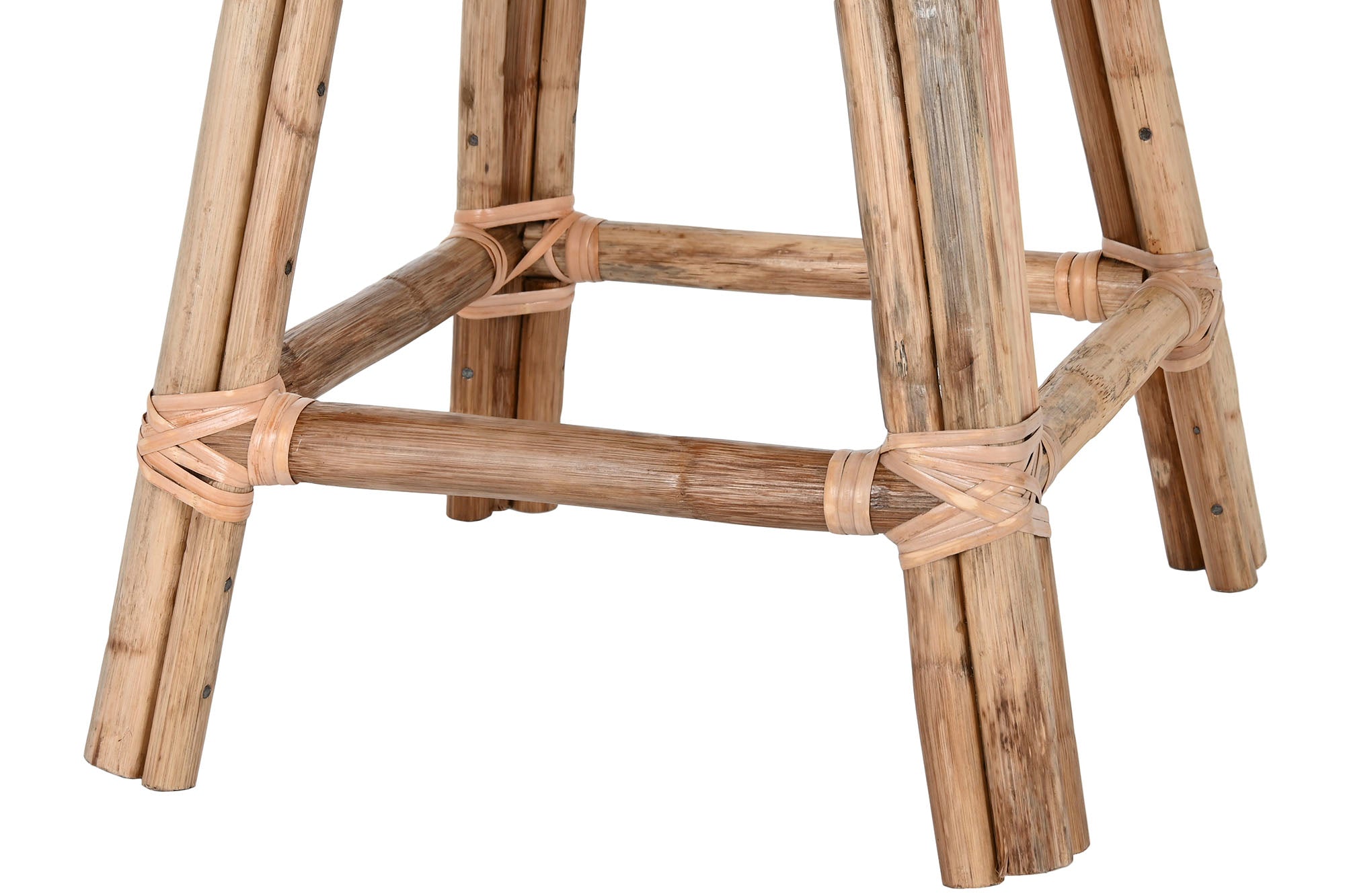 Wicker Rattan Stool 37X37X49.5 Natural