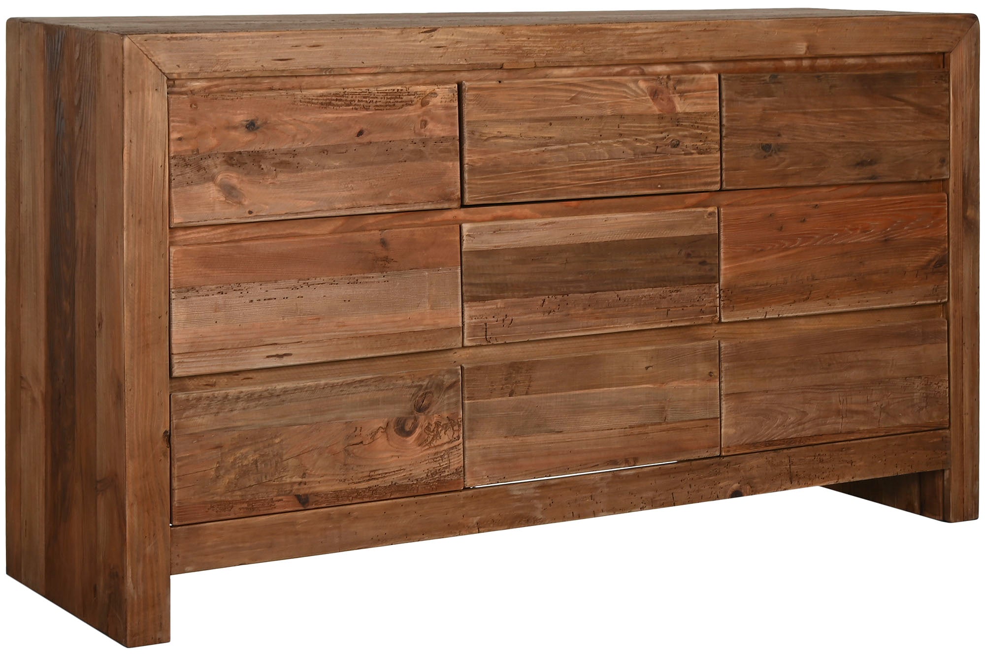 Comoda Madera Reciclada Pino 161X48X90 Natural