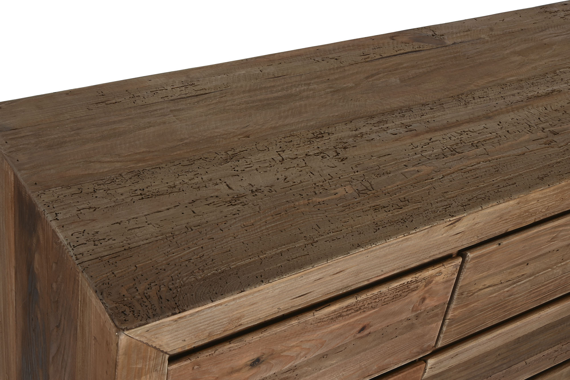 Comoda Madera Reciclada Pino 161X48X90 Natural