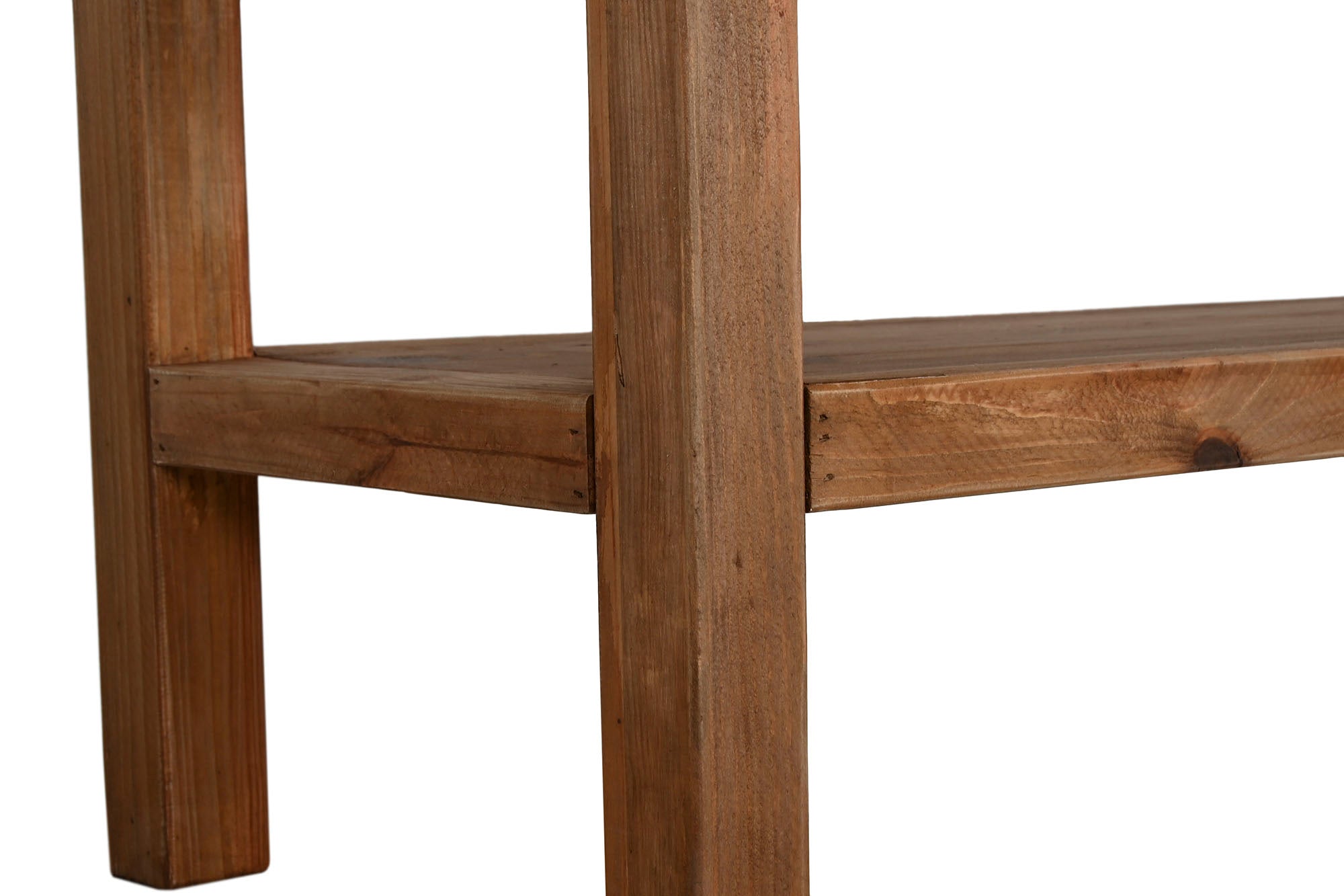 Console de madeira de pinho reciclada 160X48X80 Natural