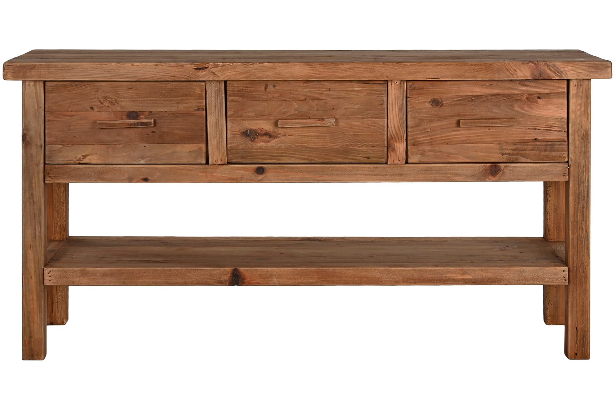Recycled Pine Wood Console 160X48X80 Natural