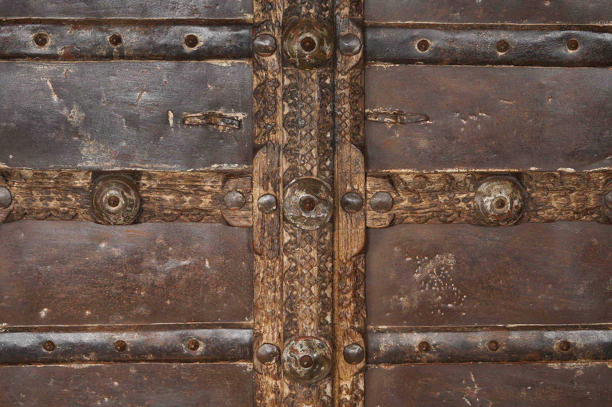 Porta de Teca 120X46X190 Peça Única Marrom