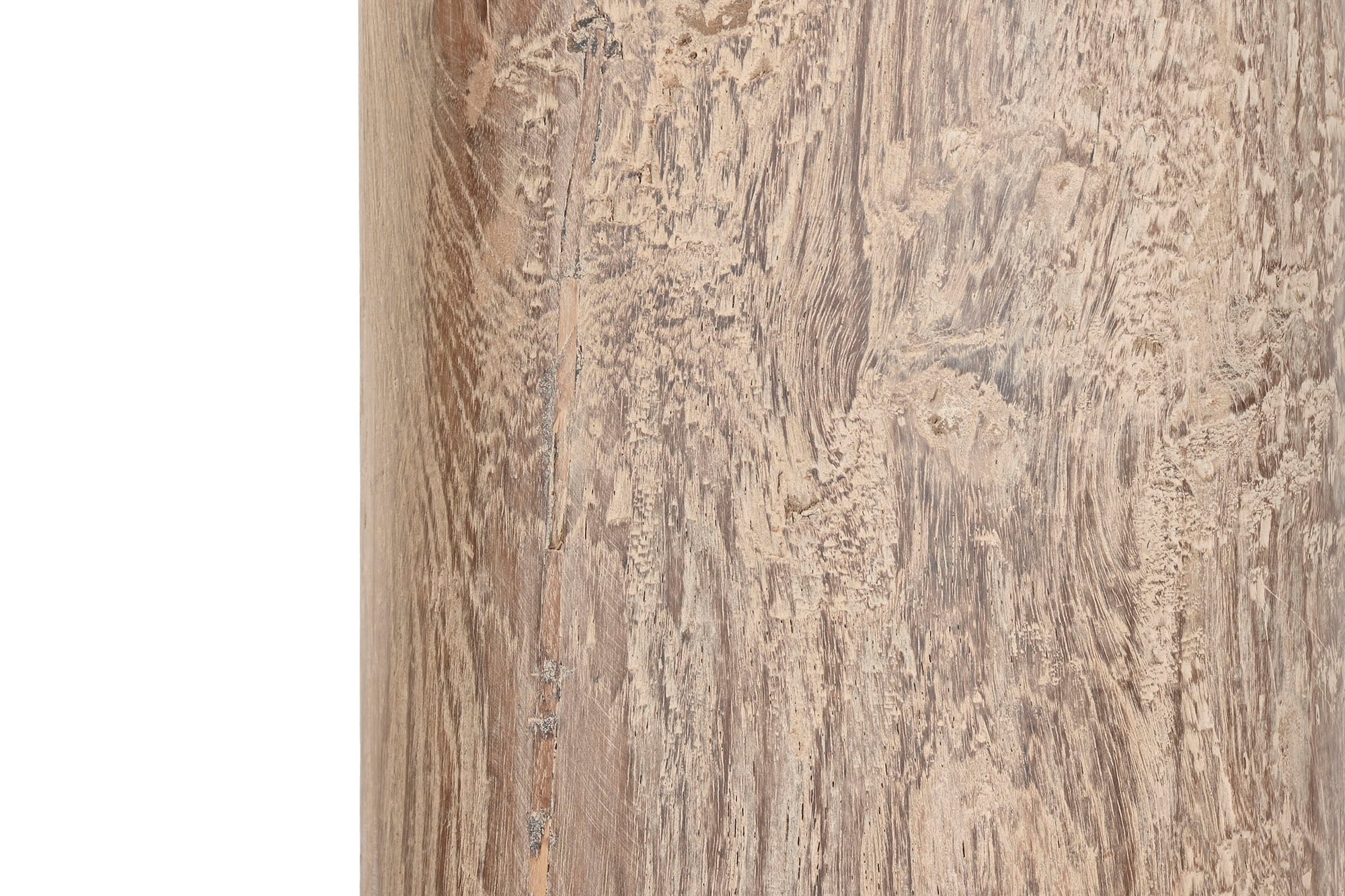 Columna Teca 38X38X267 Pieza Unica Natural