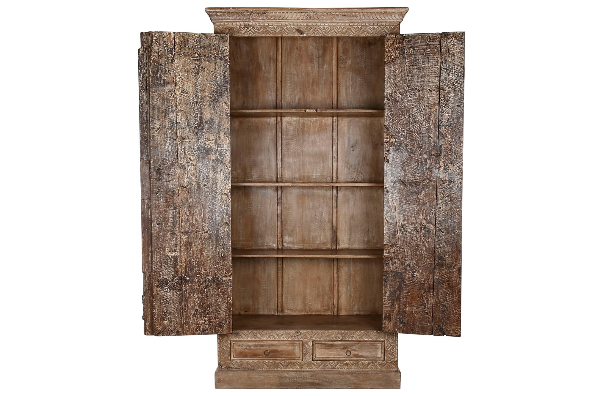 Teak Wardrobe 122x51x216 Single Piece Natural