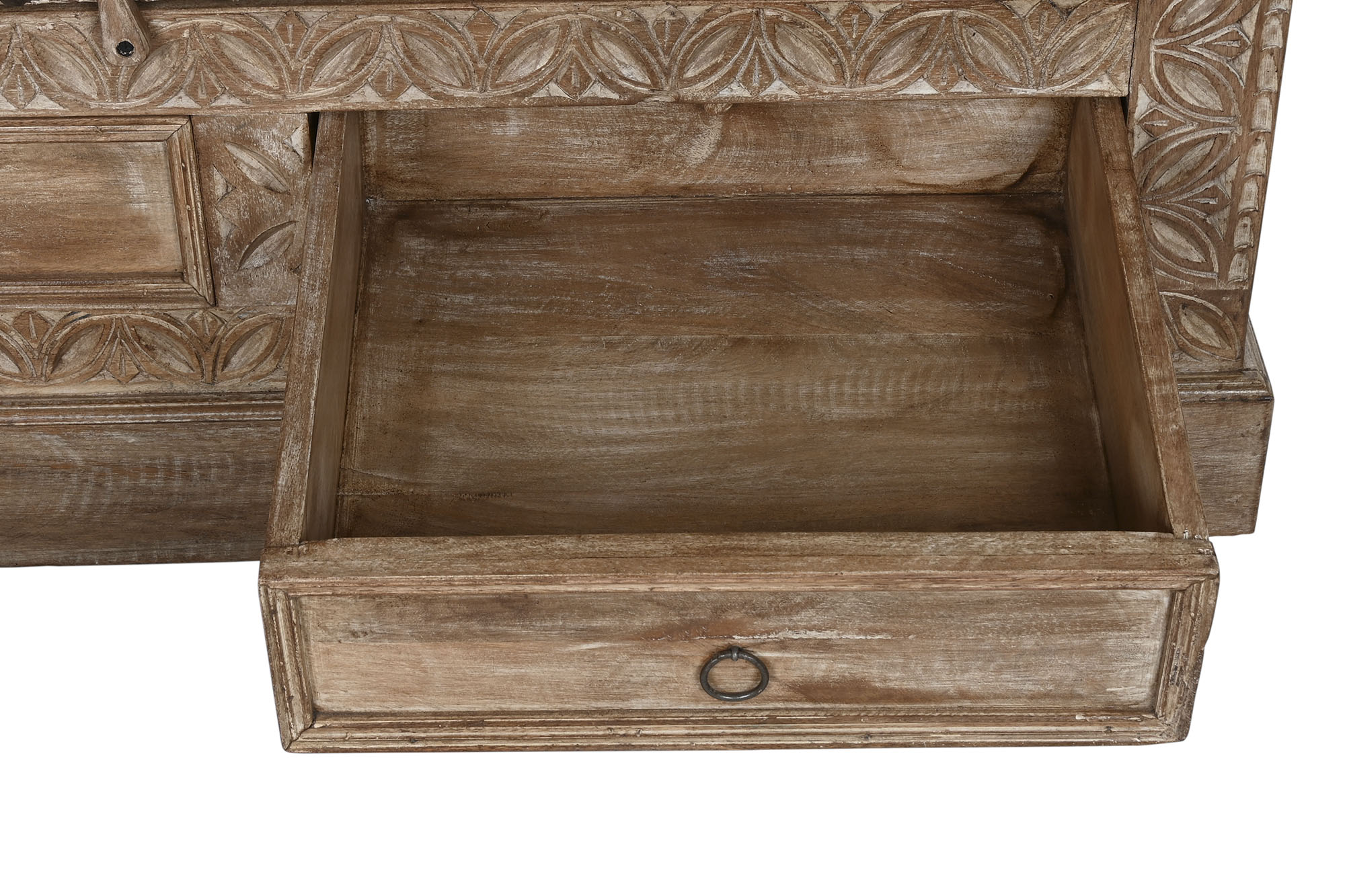 Teak Wardrobe 122x51x216 Single Piece Natural