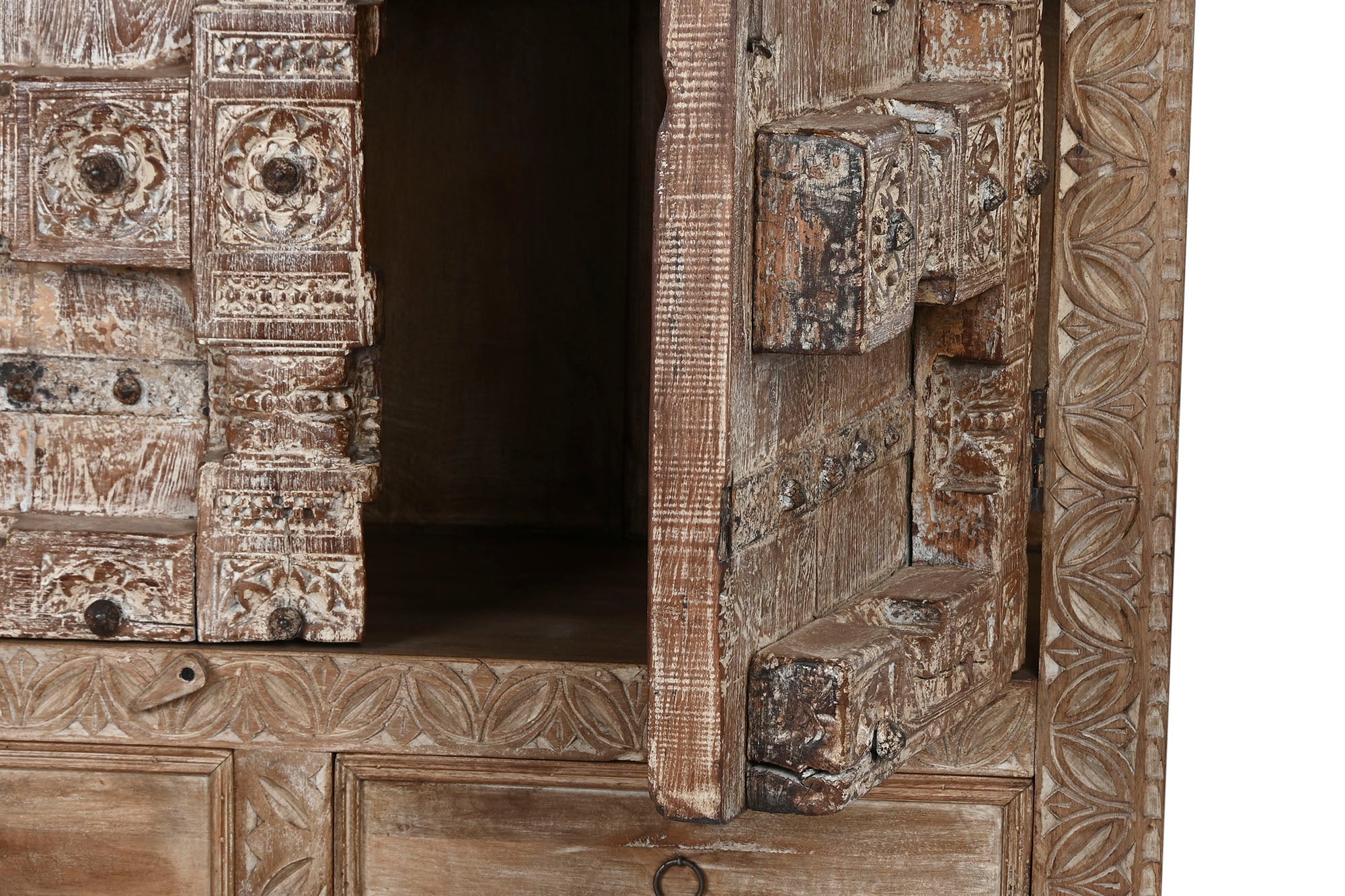 Armario Teca 122X51X216 Pieza Unica Natural