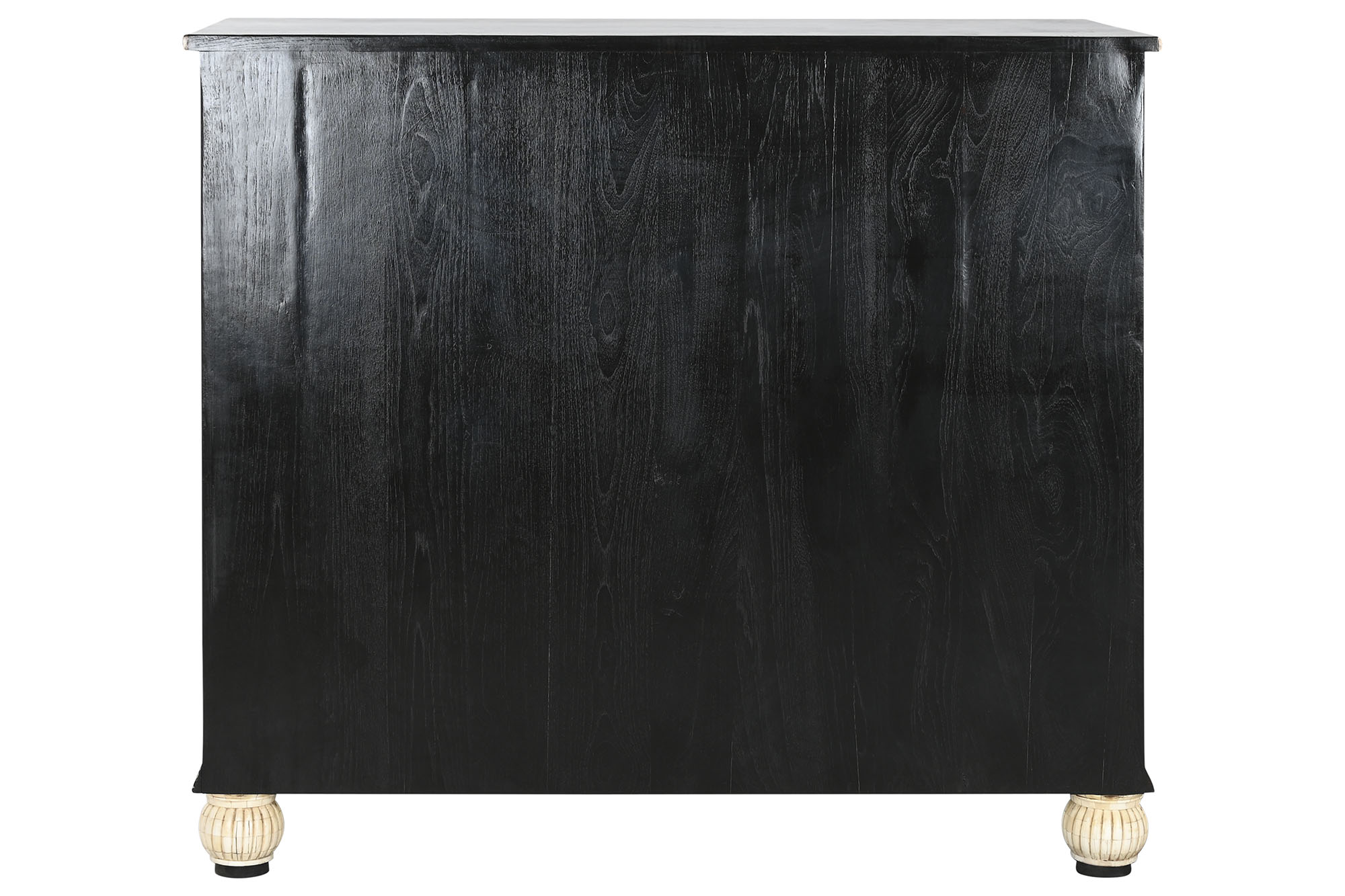 Comoda Hueso 111X51X99 Taracea Hecho A Mano Negro