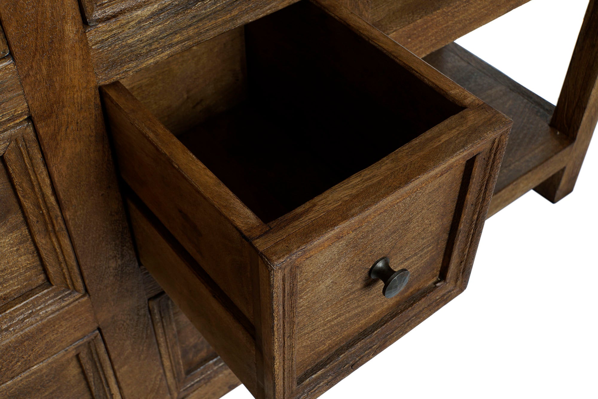 Isla Cocina Madera Marmol 168X76X92 6 Caj 4 Baldas