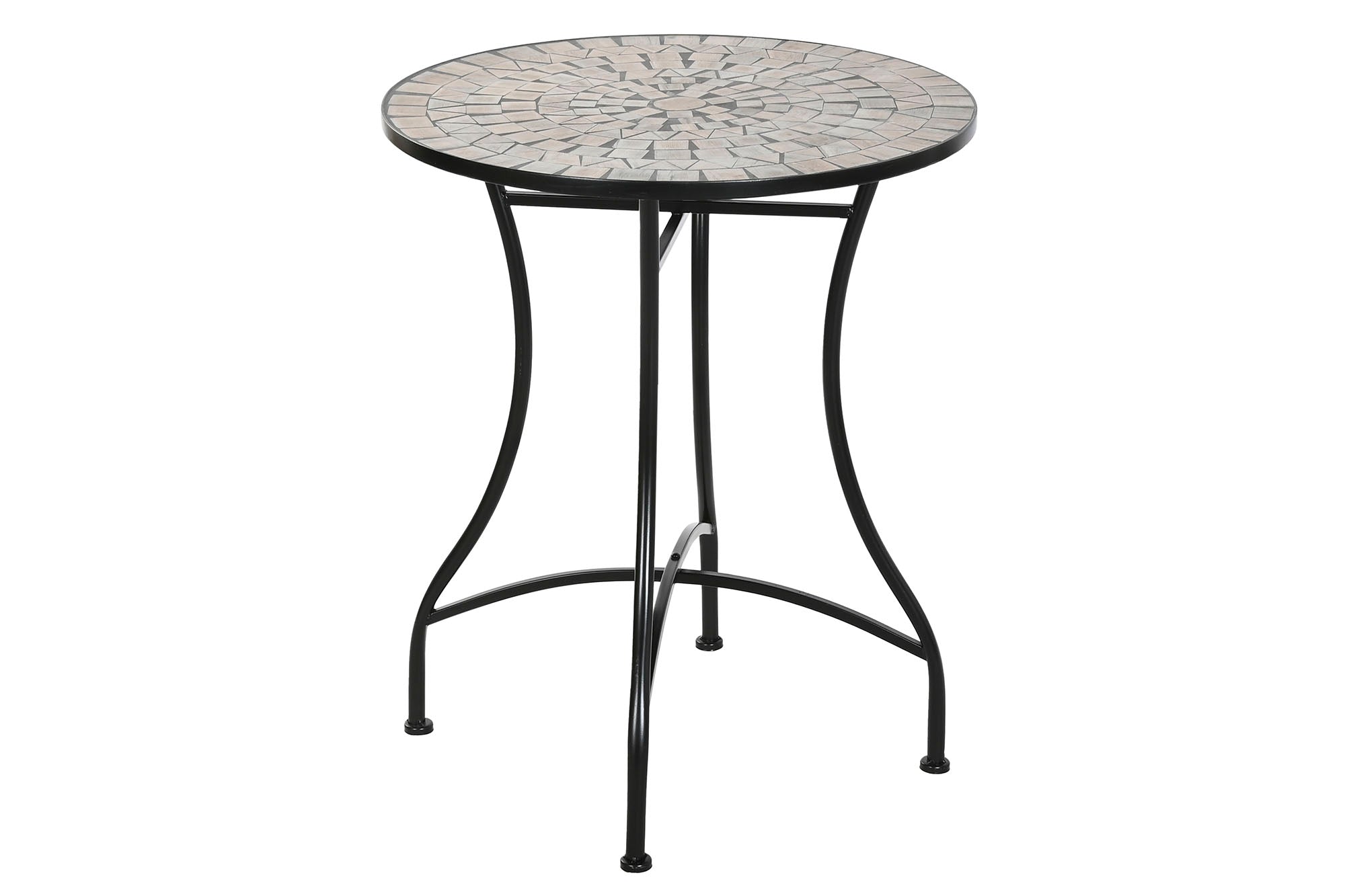 Mesa Metal Ceramica 60X60X72 Mosaico Multicolor