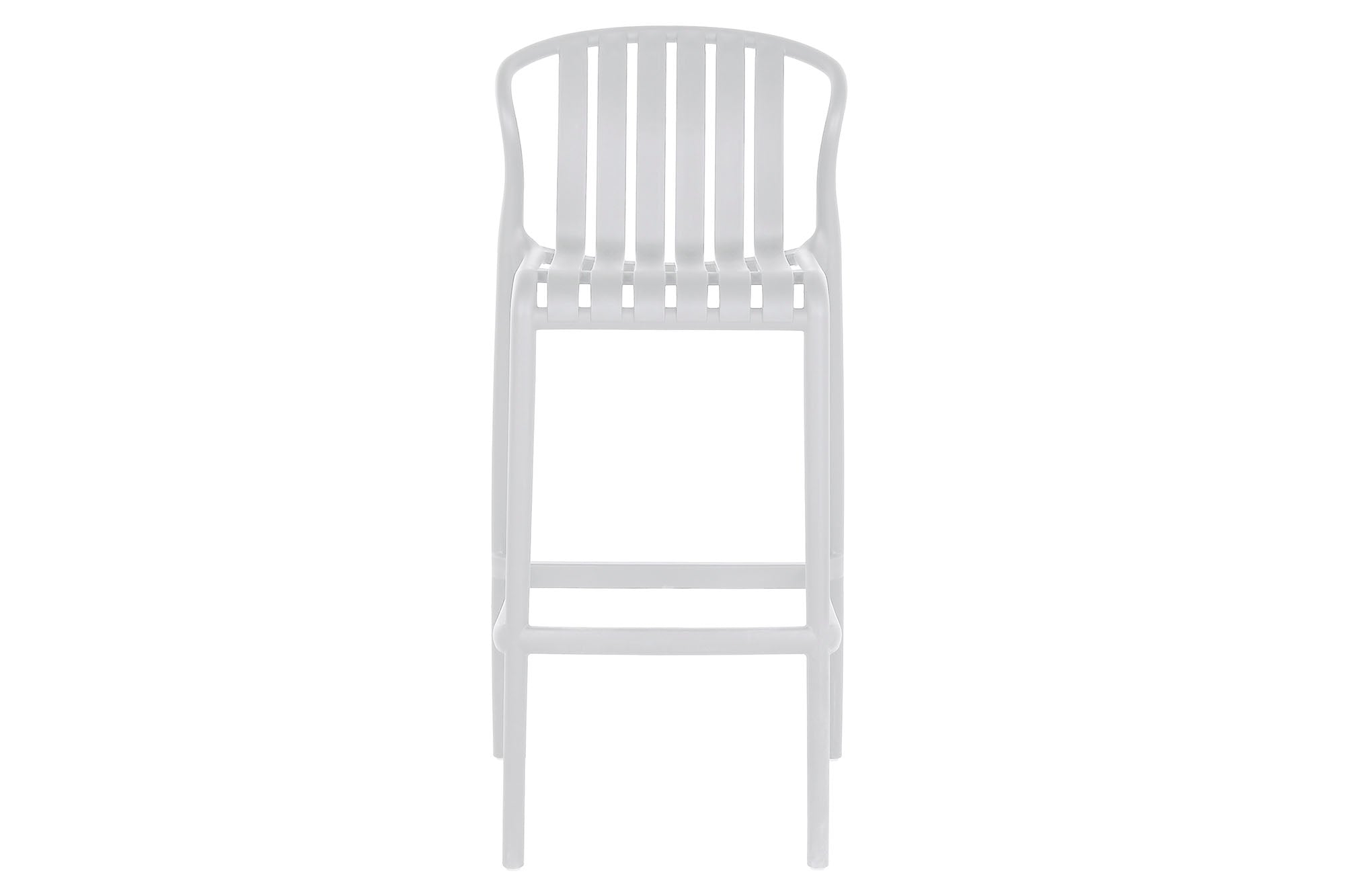 Bar Table Set 3 Pp Metal 60X60X102 White Stool