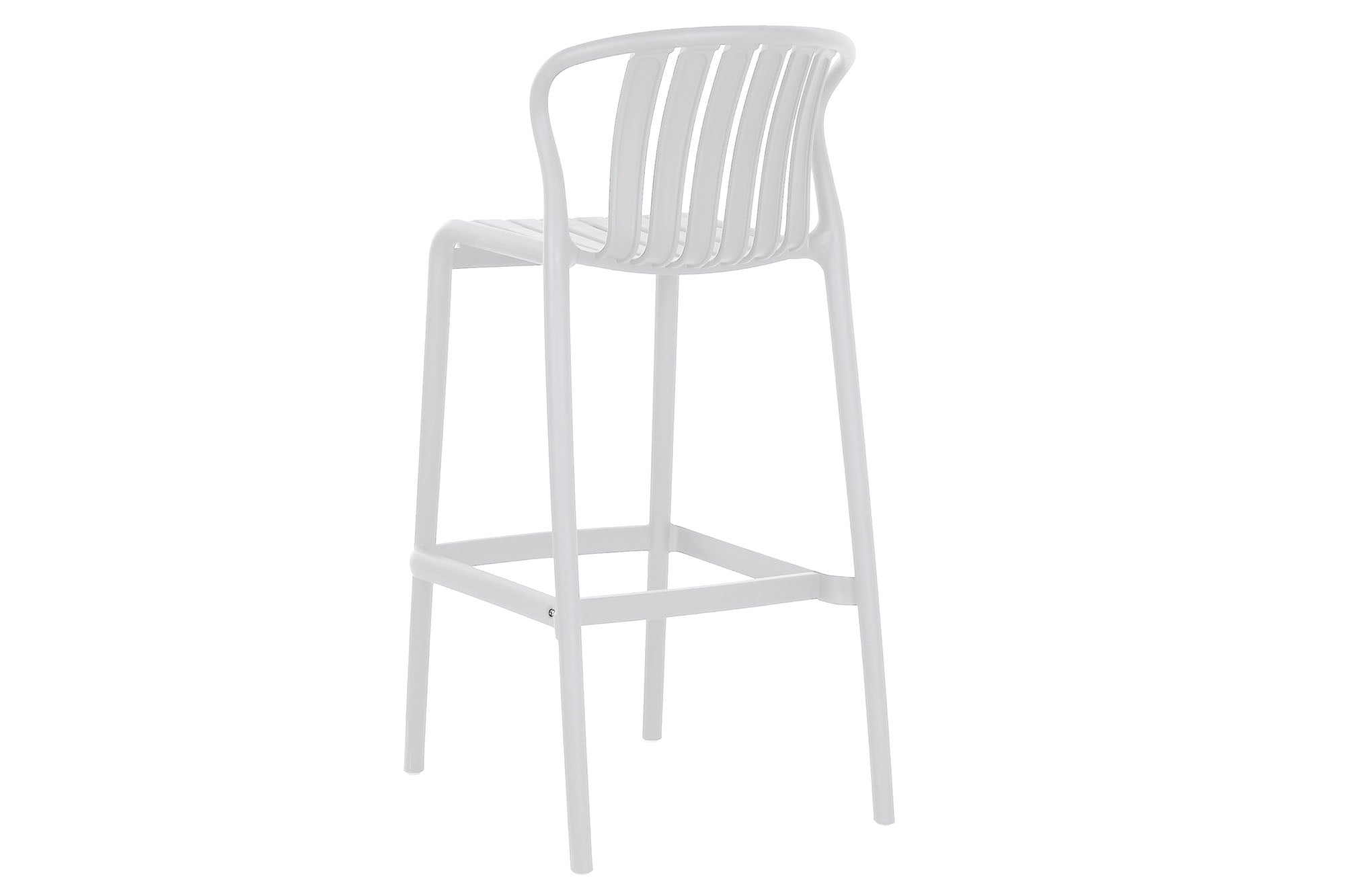 Mesa Bar Set 3 Pp Metal 60X60X102 Taburete Blanco