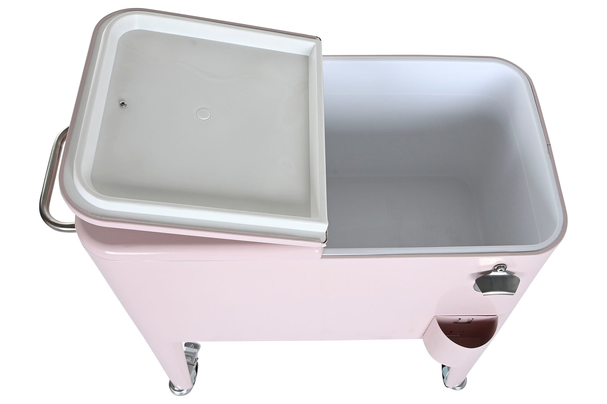 Nevera Acero Pp 74X43X80 56 Litros Rosa