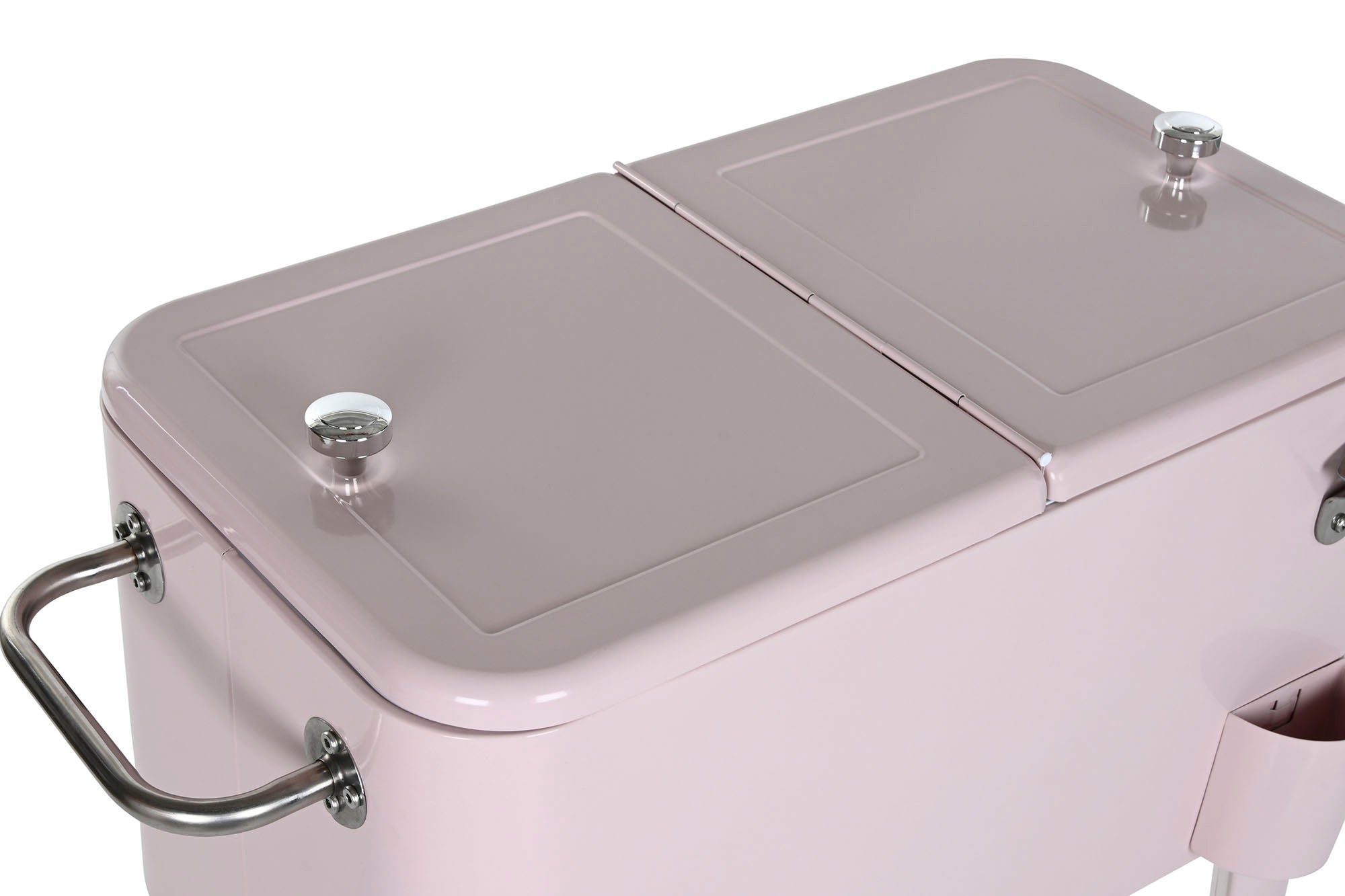 Nevera Acero Pp 74X43X80 56 Litros Rosa