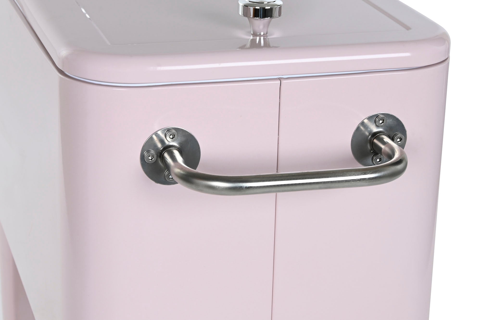 Nevera Acero Pp 74X43X80 56 Litros Rosa