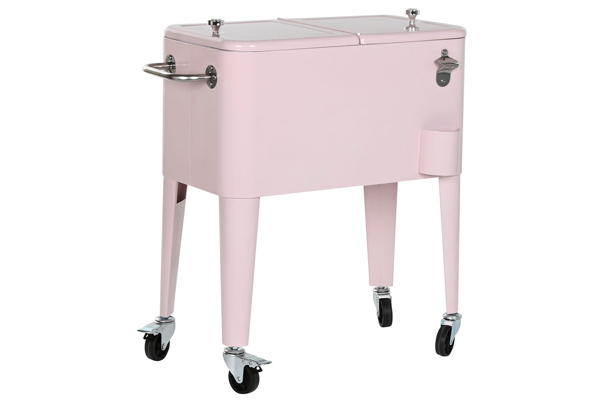 Nevera Acero Pp 74X43X80 56 Litros Rosa