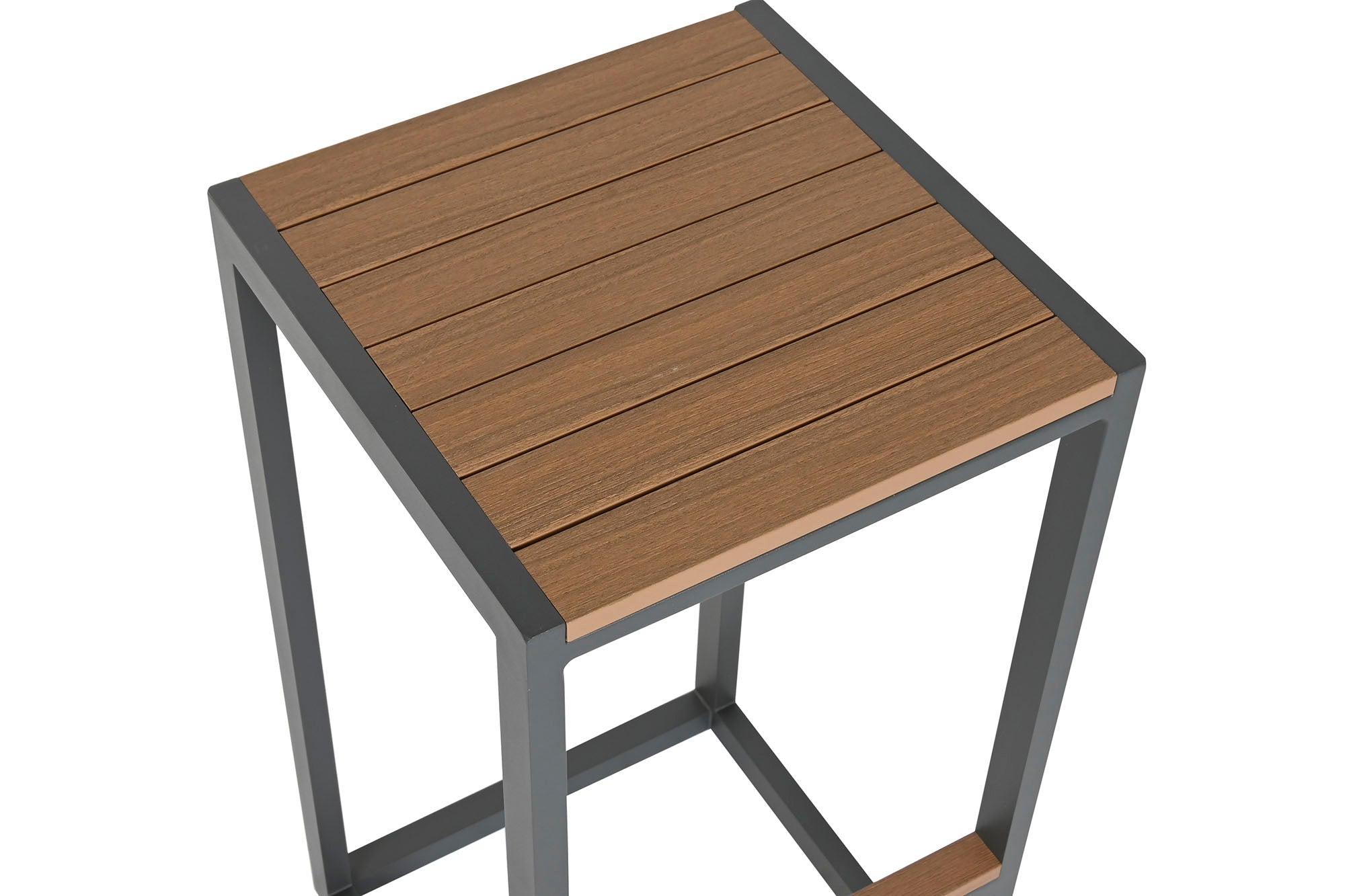 Isla Cocina Set 4 Aluminio 127X100X95 2 Taburetes