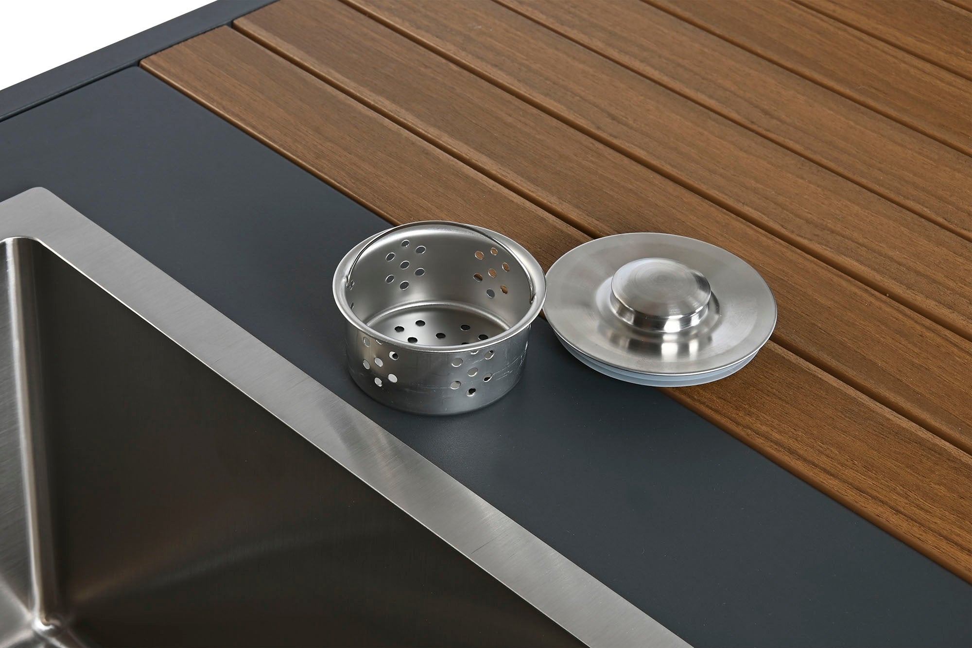 Isla Cocina Set 4 Aluminio 127X100X95 2 Taburetes