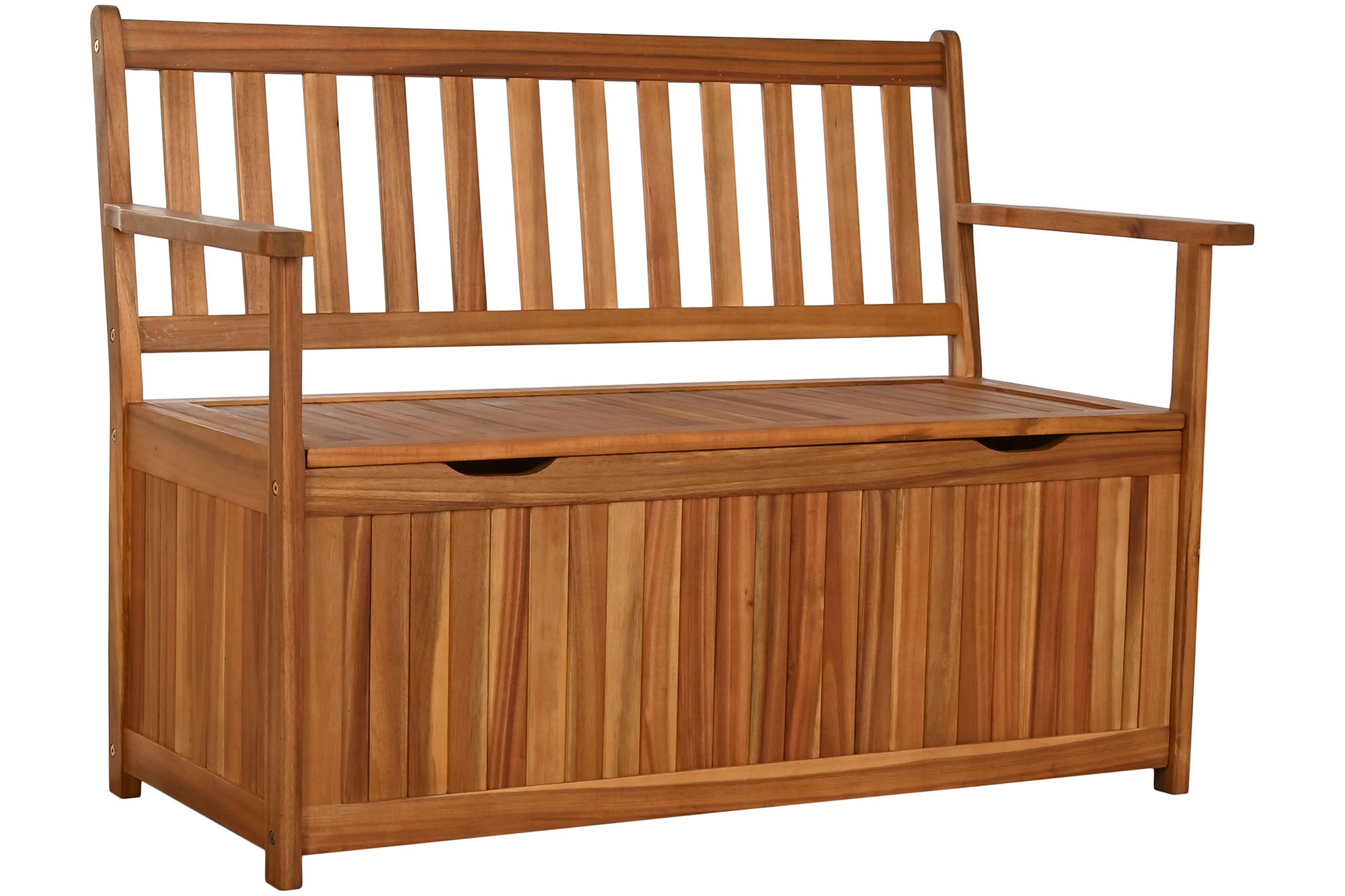 Banco Acacia 120X60X87 Con Tapa Natural Marron