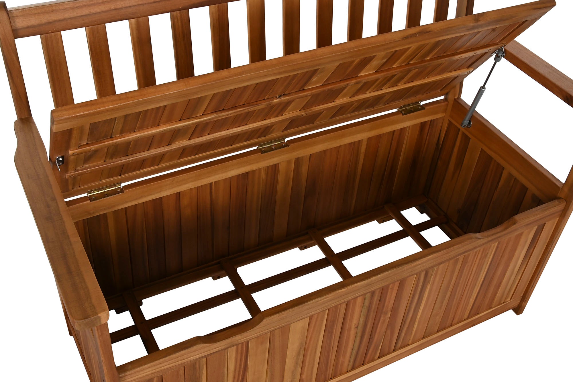 Banco Acacia 120X60X87 Con Tapa Natural Marron