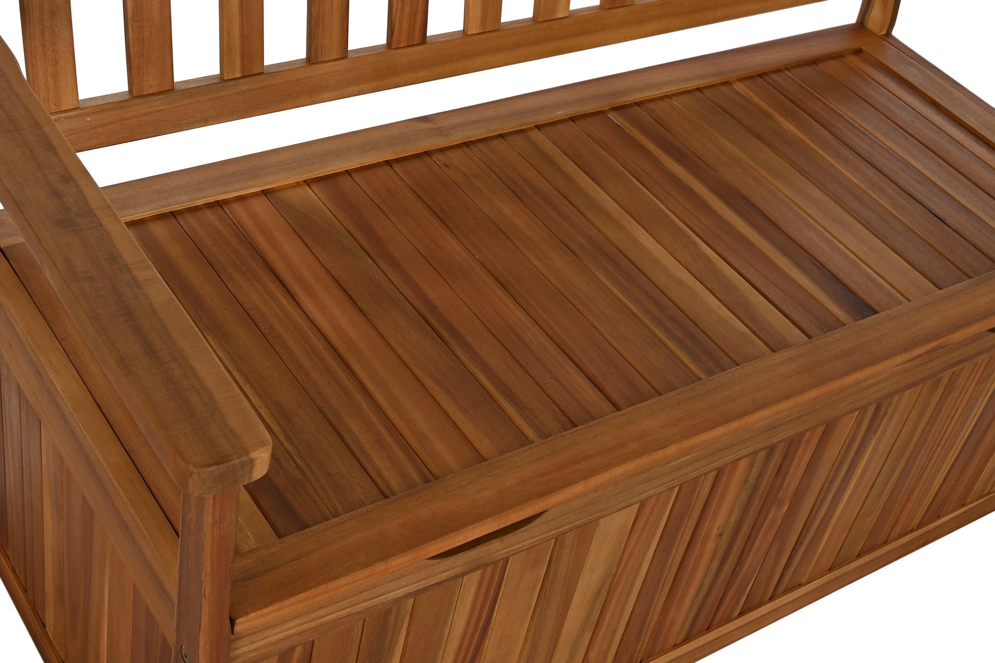 Banco Acacia 120X60X87 Con Tapa Natural Marron