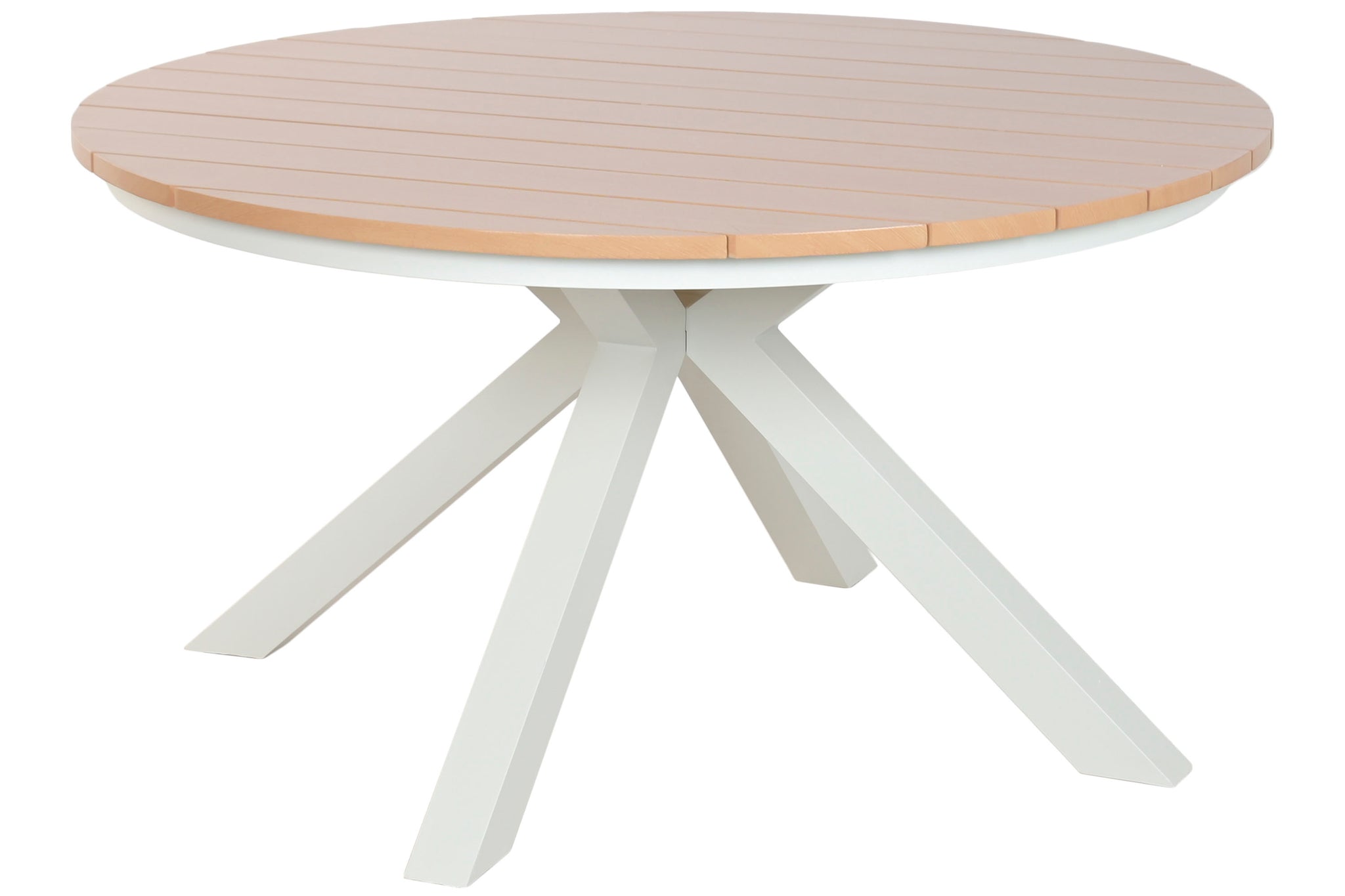 Mesa de Jantar Redonda de Alumínio 140X140X75 Branca