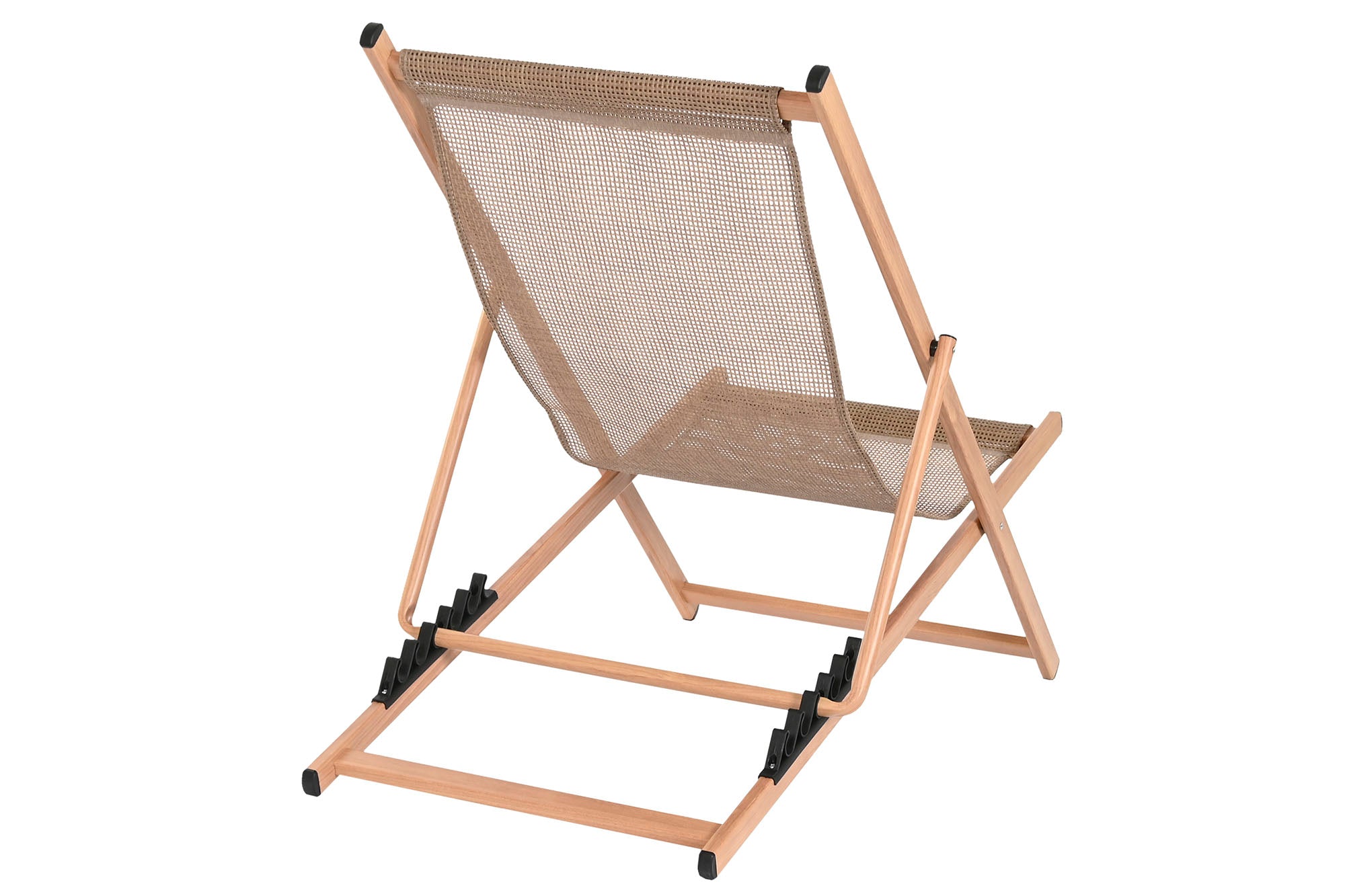 Espreguiçadeira de alumínio em rattan sintético 61x111,5x102