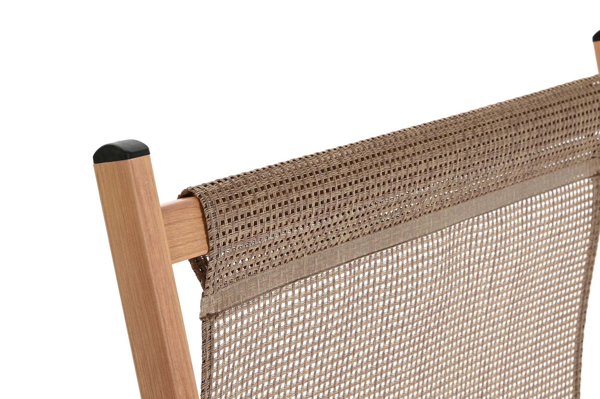 Espreguiçadeira de alumínio em rattan sintético 61x111,5x102