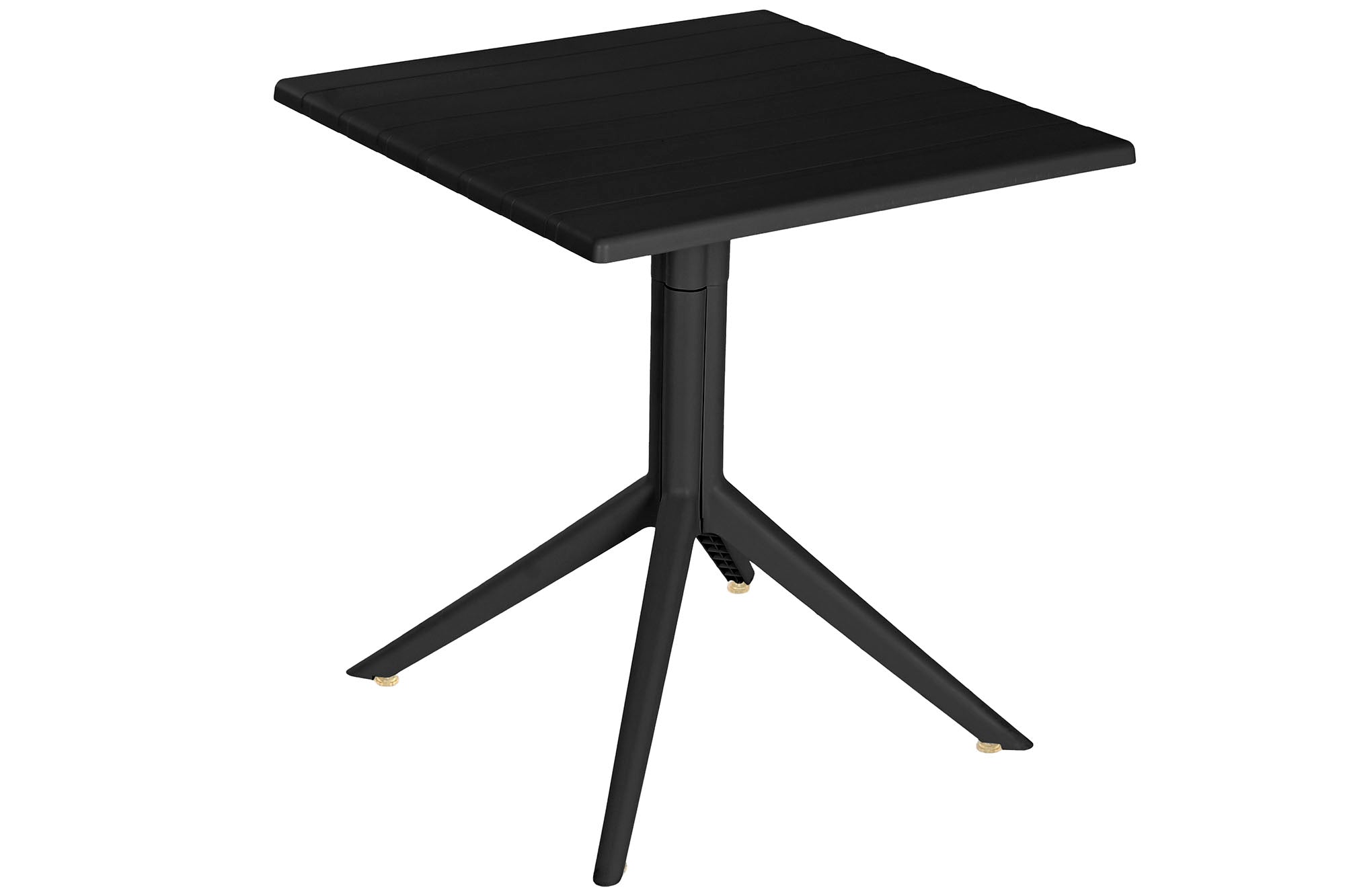 Mesa Metal Pp 70X70X75 Reciclado Negro