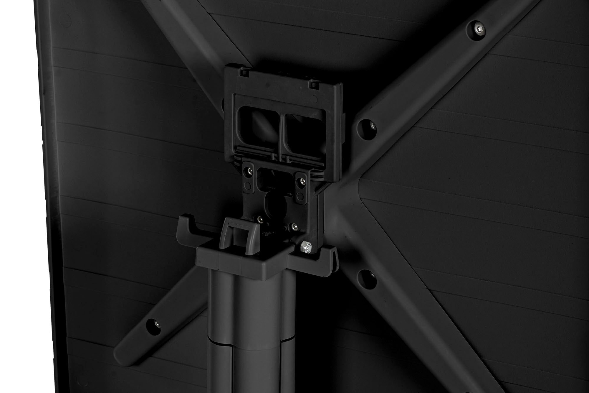 Mesa Metal Pp 70X70X75 Reciclado Negro