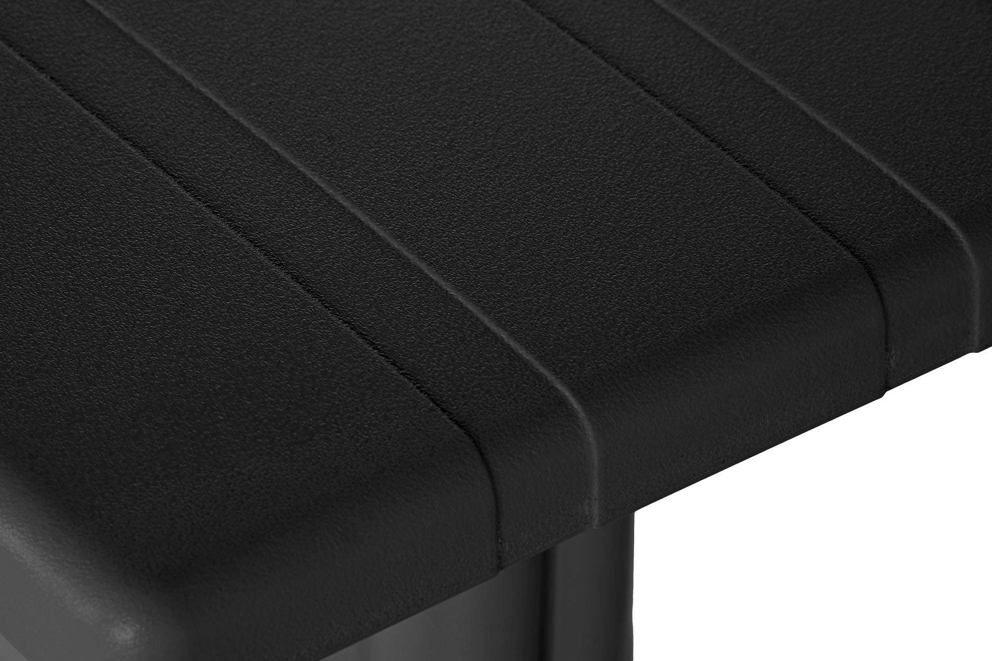 Mesa Metal Pp 70X70X75 Reciclado Negro