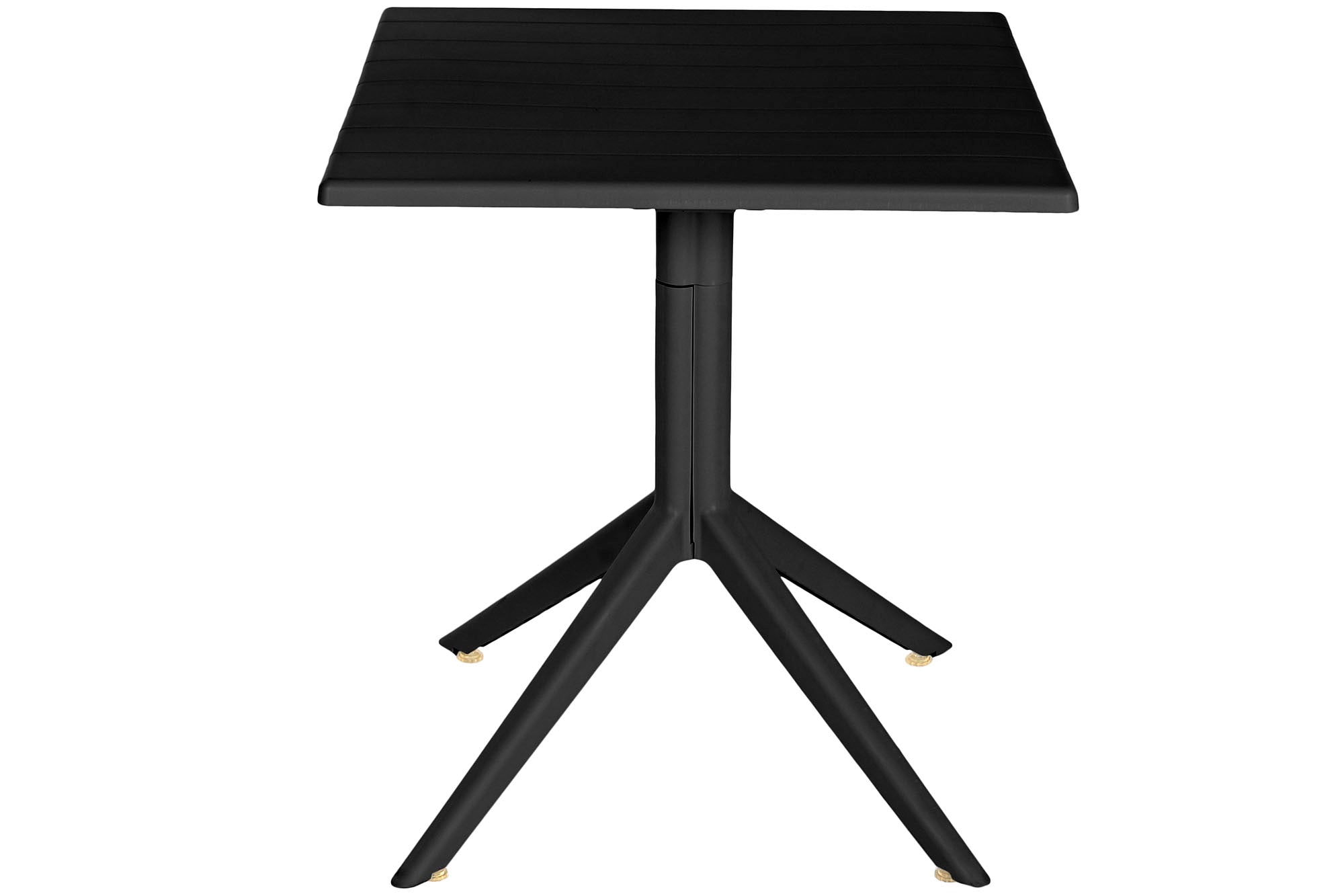 Mesa Metal Pp 70X70X75 Reciclado Negro