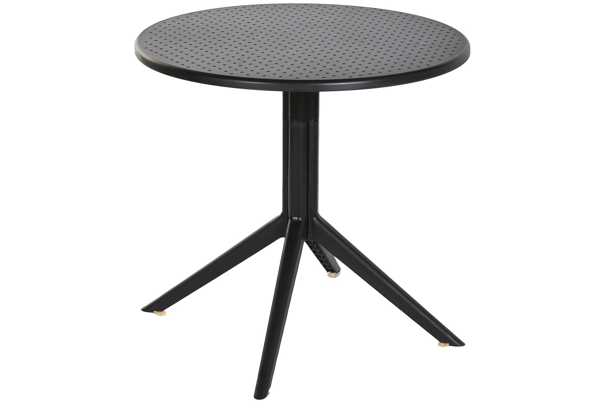 Mesa Metal Pp 80X80X75 Reciclado Negro